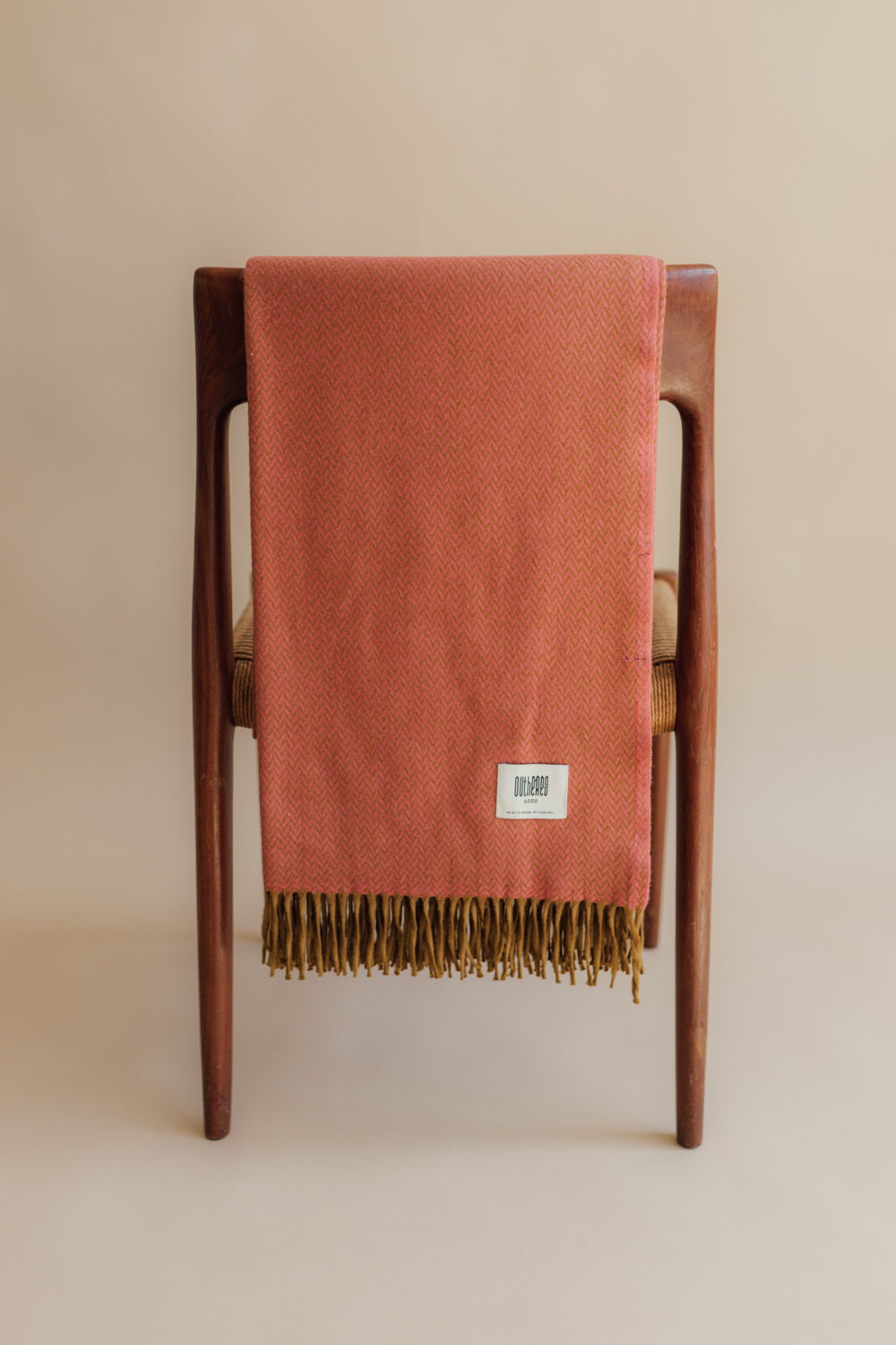 Luxurious Extra Fine Merino Wool Blanket Salmon
