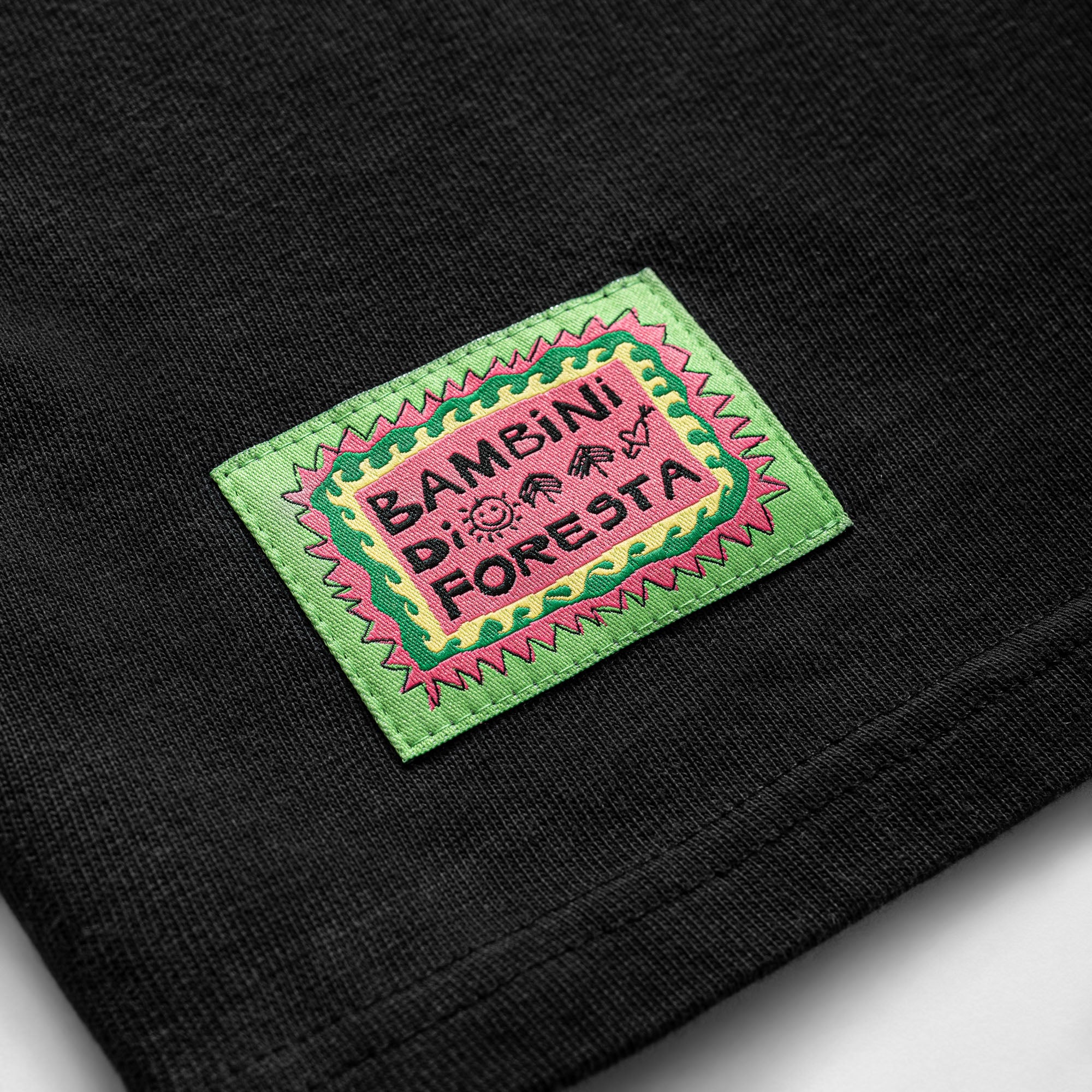 Bambini di Foresta Acid Black T-shirt