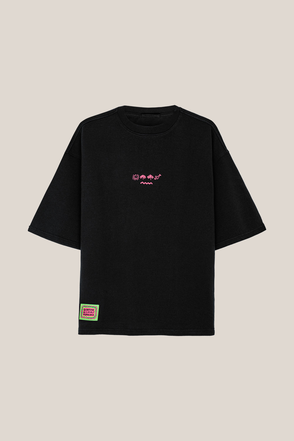 Bambini di Foresta Acid Black T-shirt