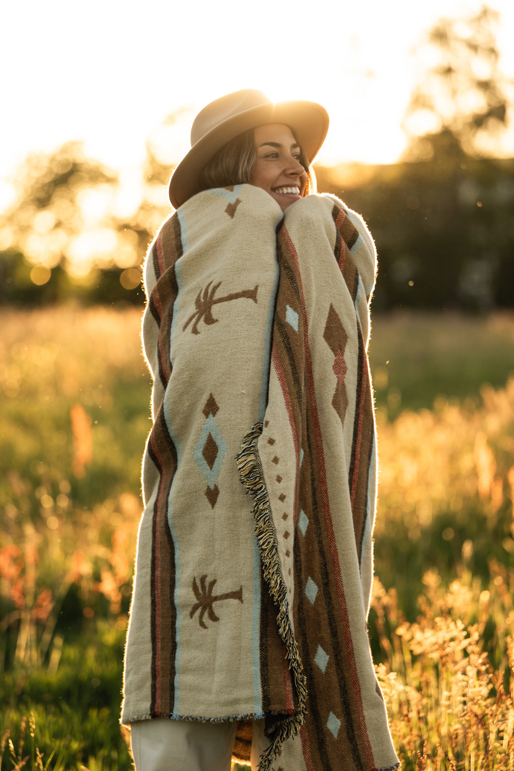 Palms Cotton Blanket