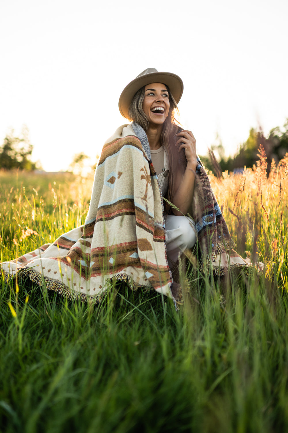 Palms Cotton Blanket