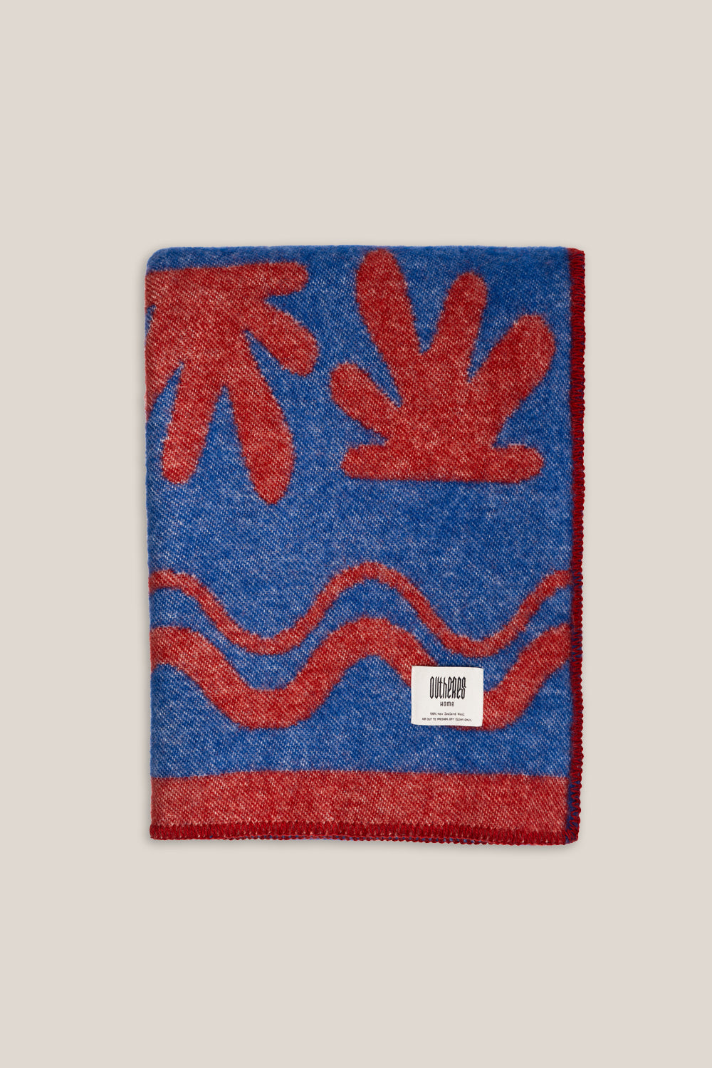 Koc wełniany Andy Cobalt