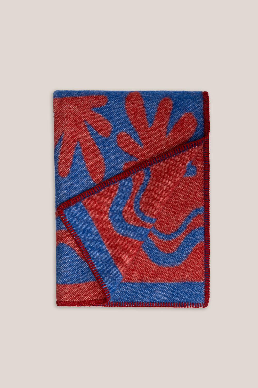 Koc wełniany Andy Cobalt