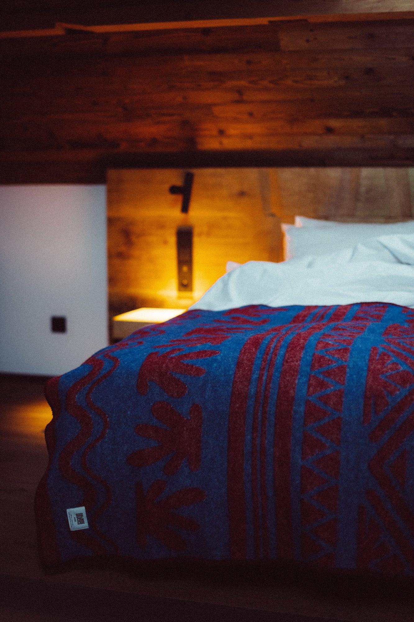 Koc wełniany Andy Cobalt