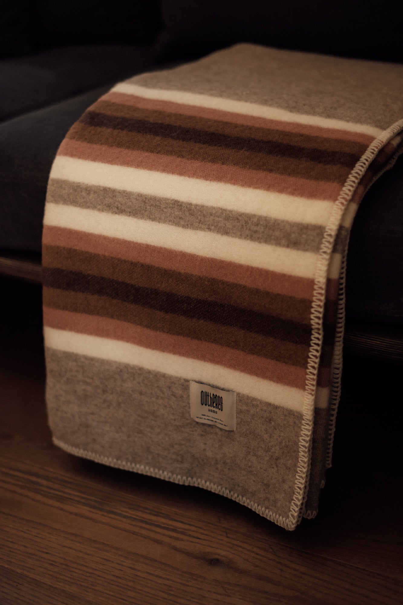 Koc wełniany Love Stripe Magic Gray