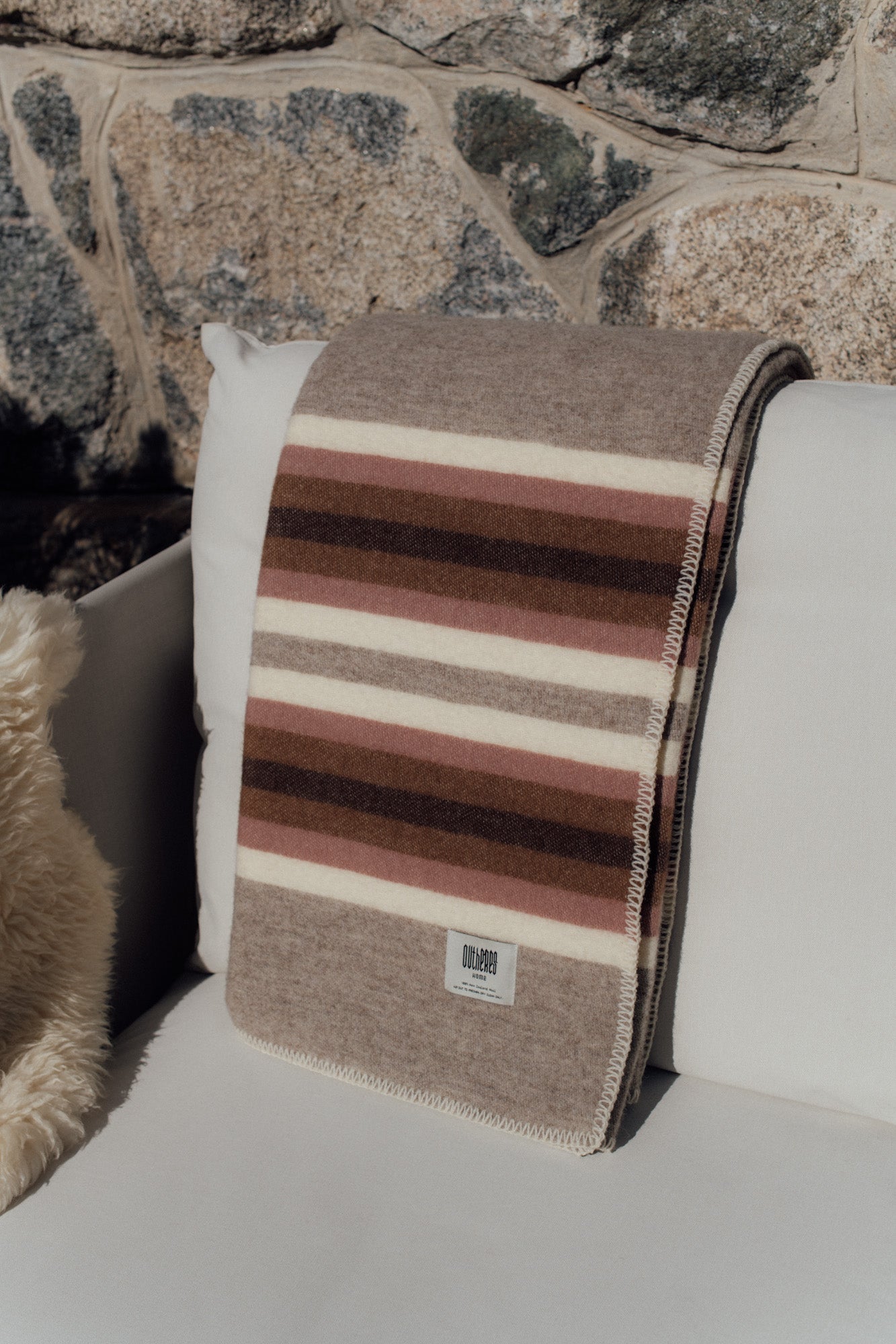 Koc wełniany Love Stripe Magic Gray