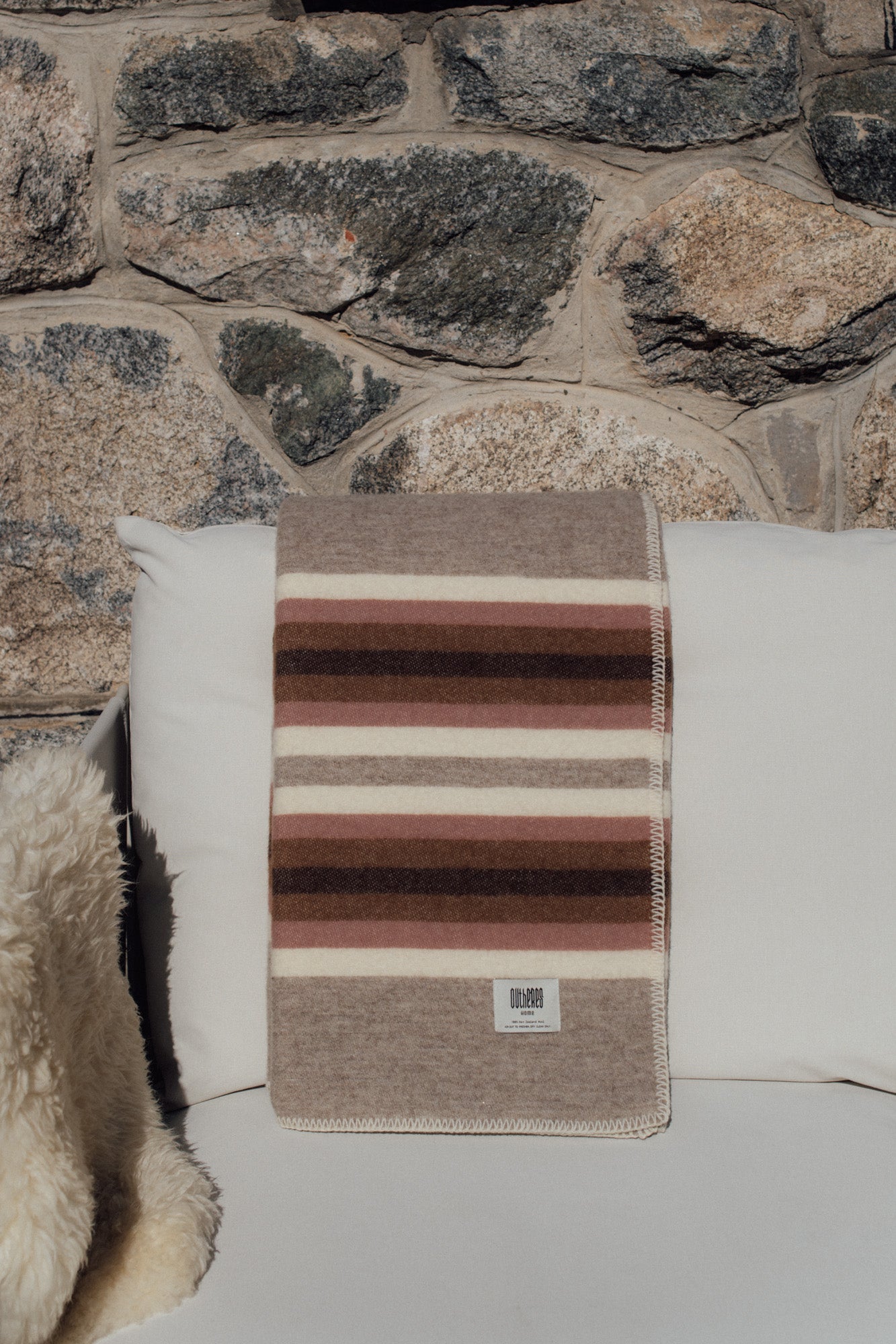 Koc wełniany Love Stripe Magic Gray