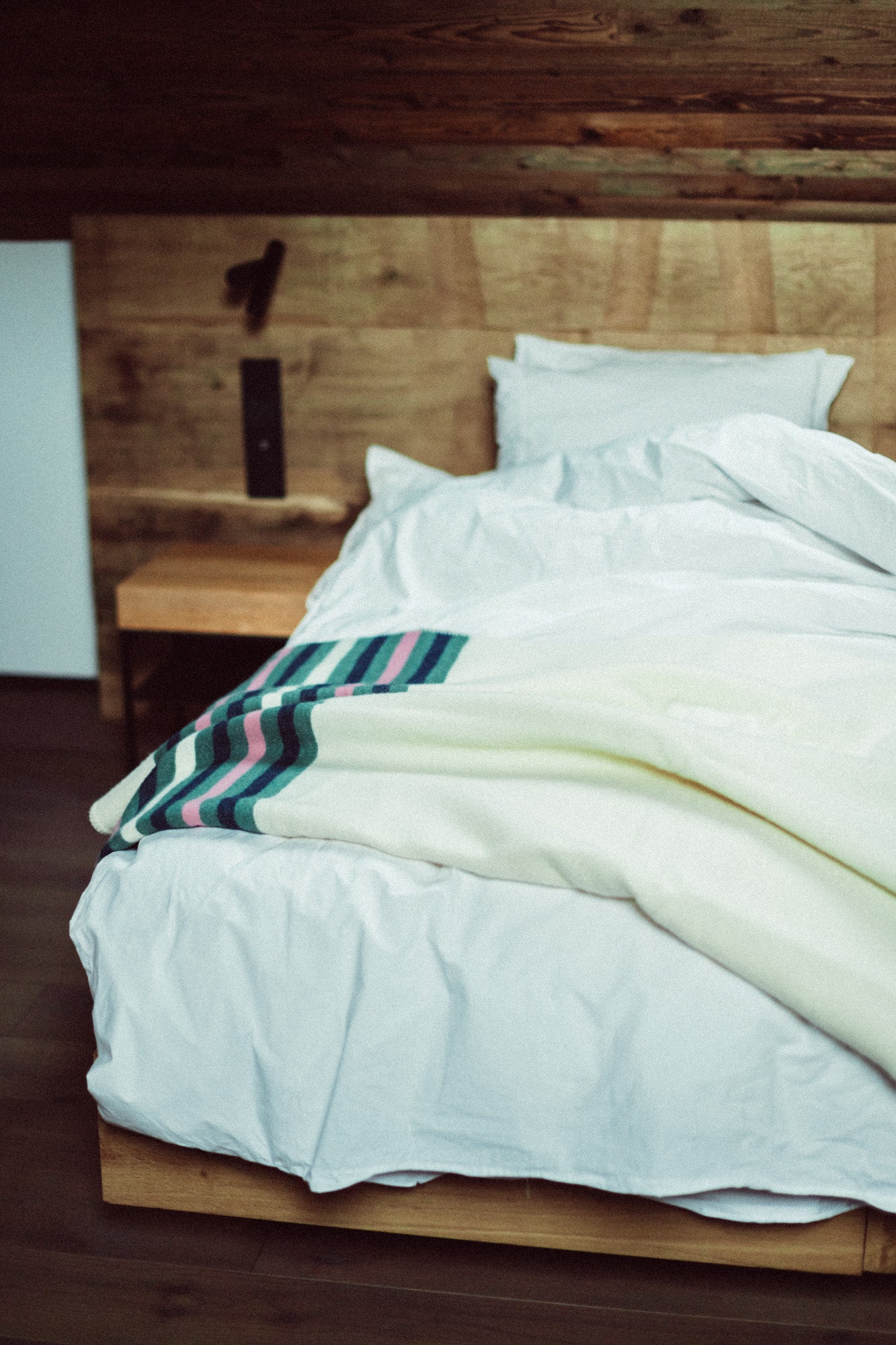 Koc wełniany Love Stripe Cream