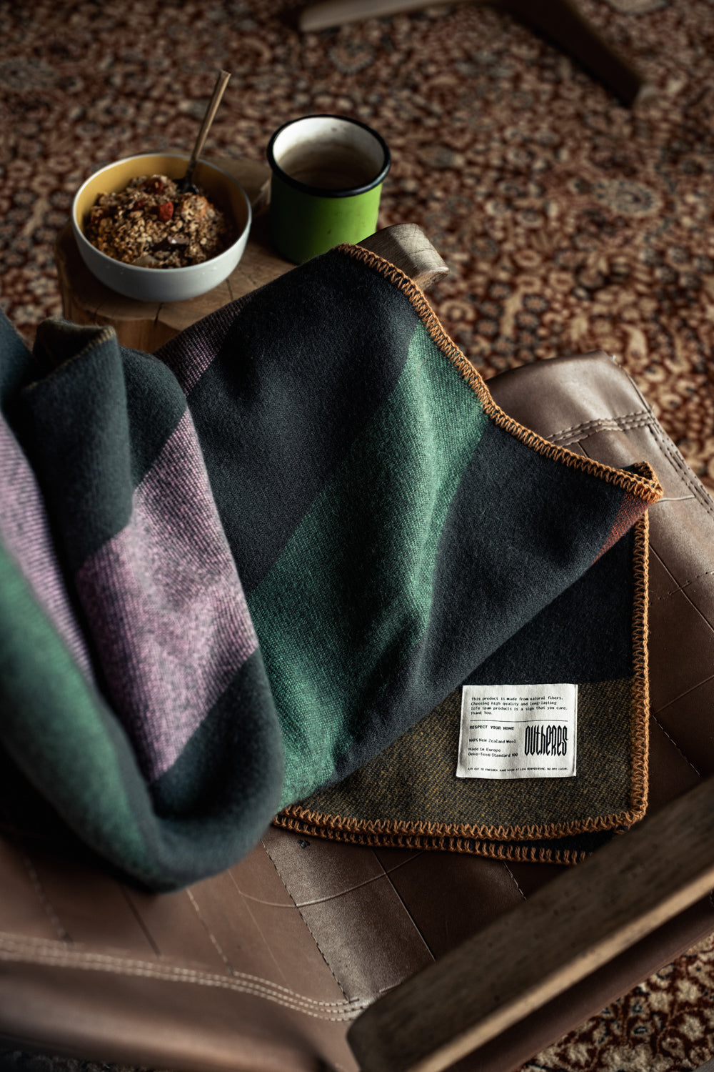 Koc wełniany Stripe