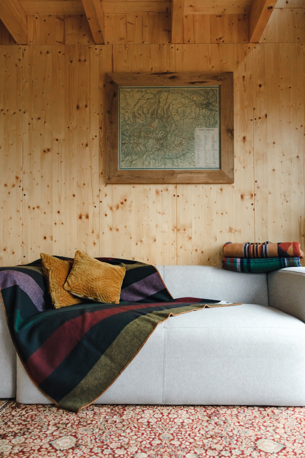 Koc wełniany Stripe