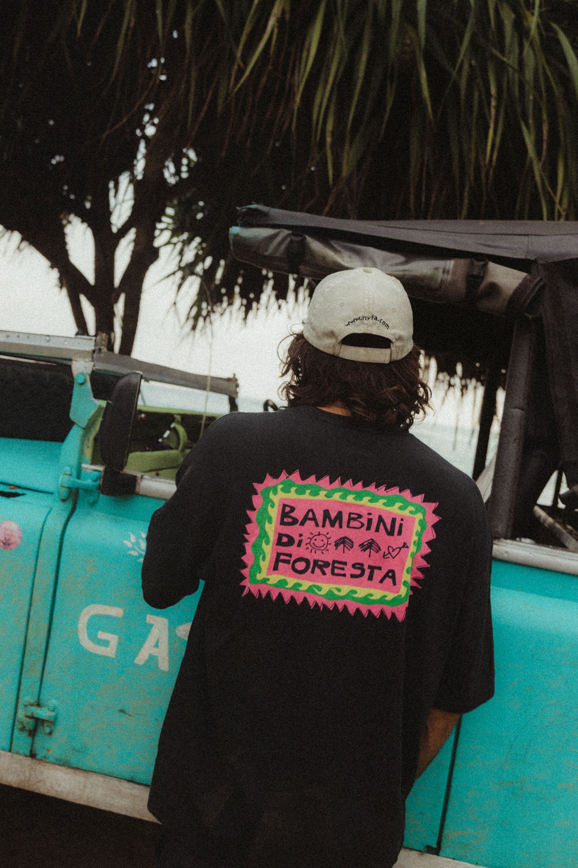 Bambini di Foresta Acid Black T-shirt