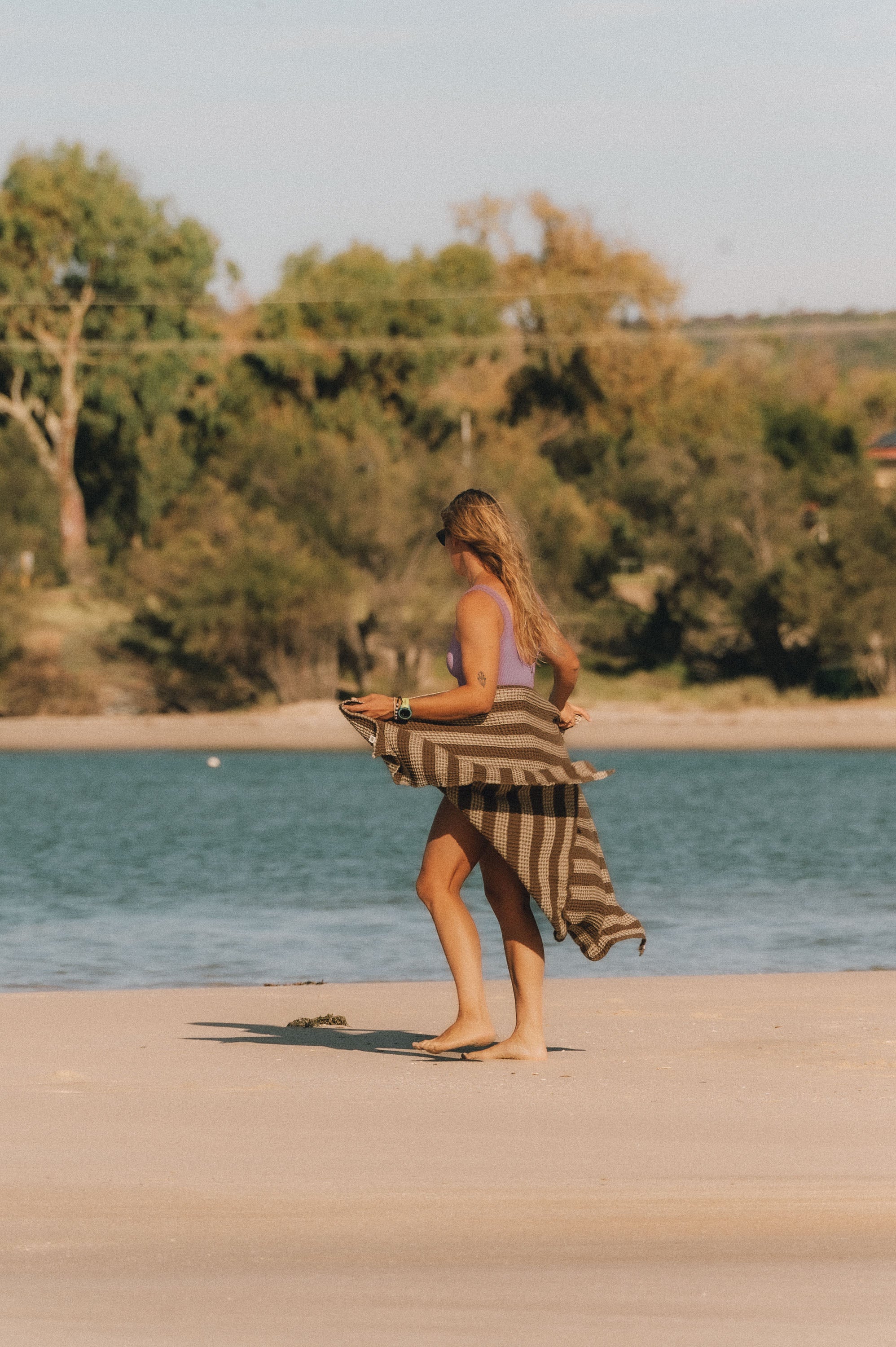 Verao Brown Beach Towel