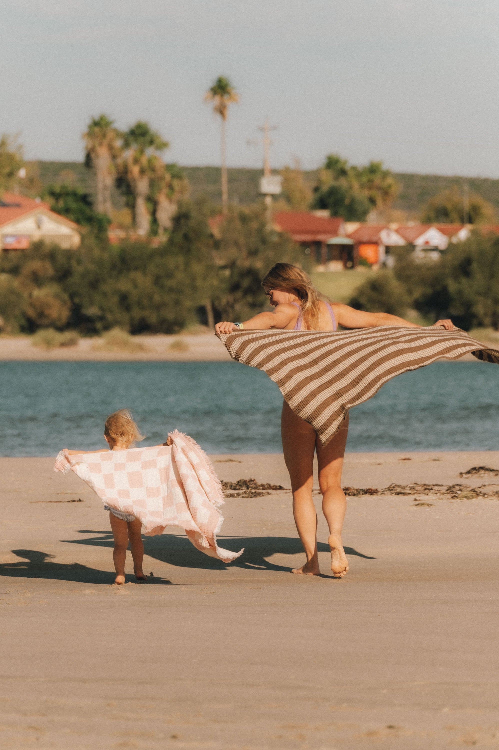 Verao Brown Beach Towel