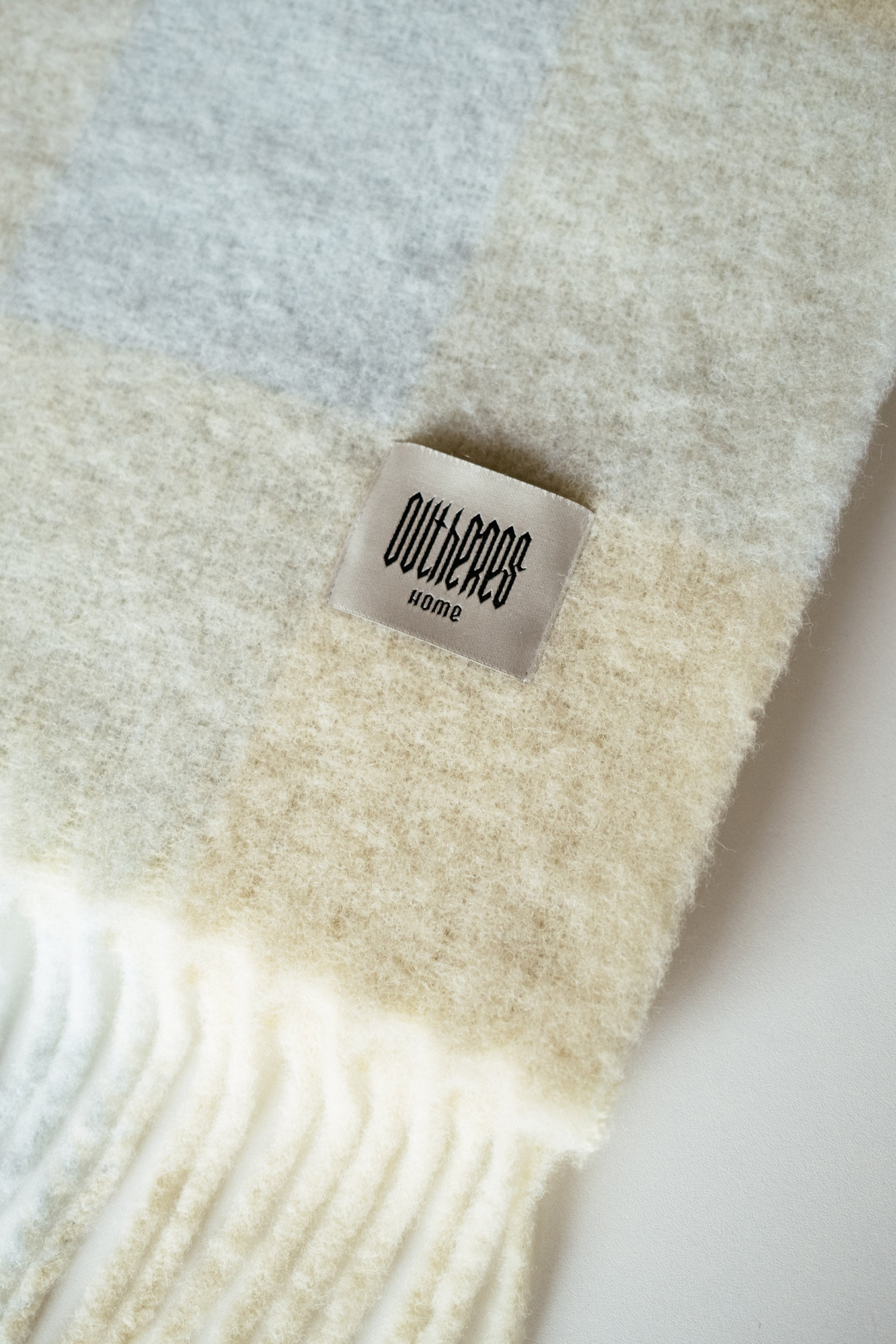 Brown Check Scarf