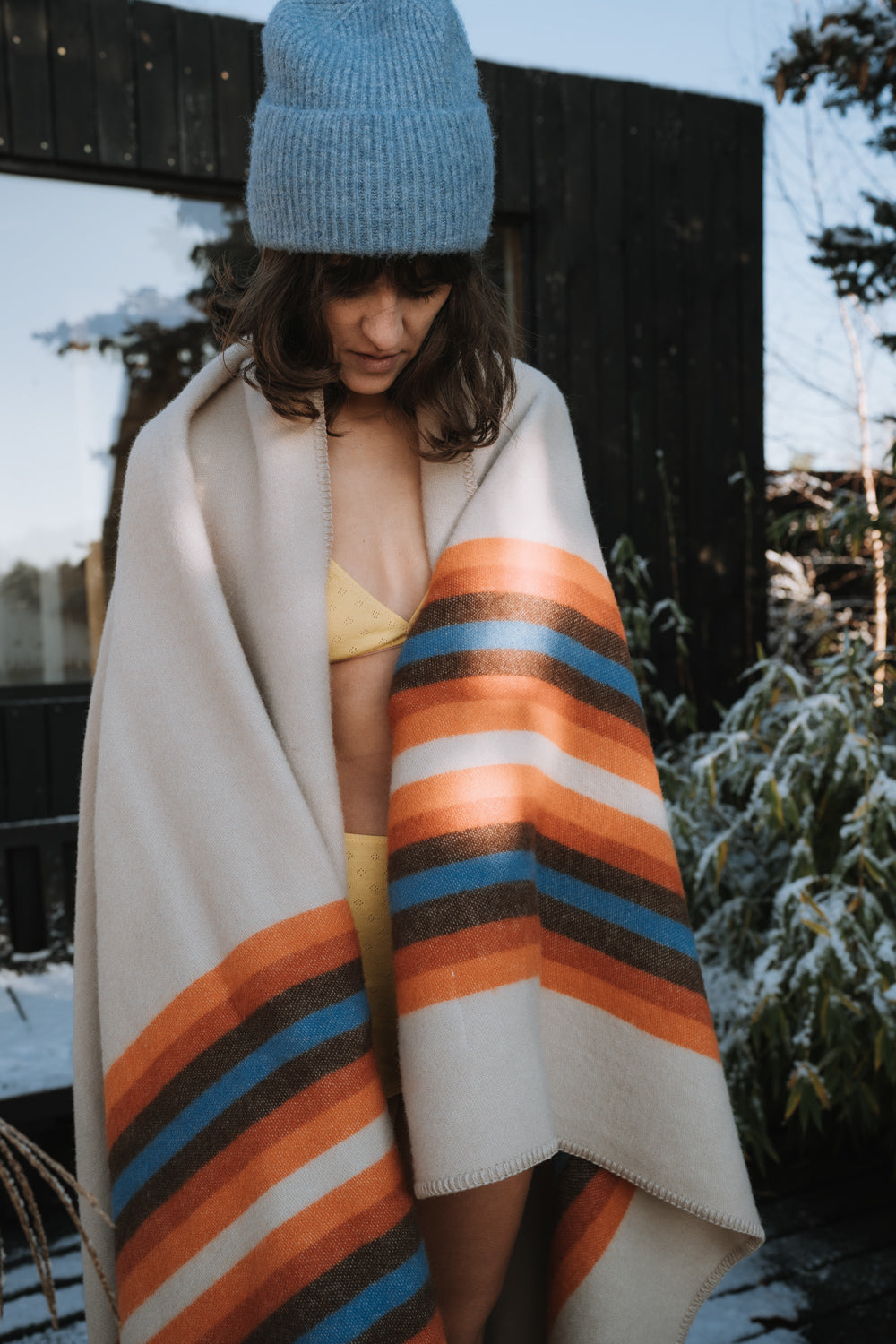 Koc wełniany Love Stripe