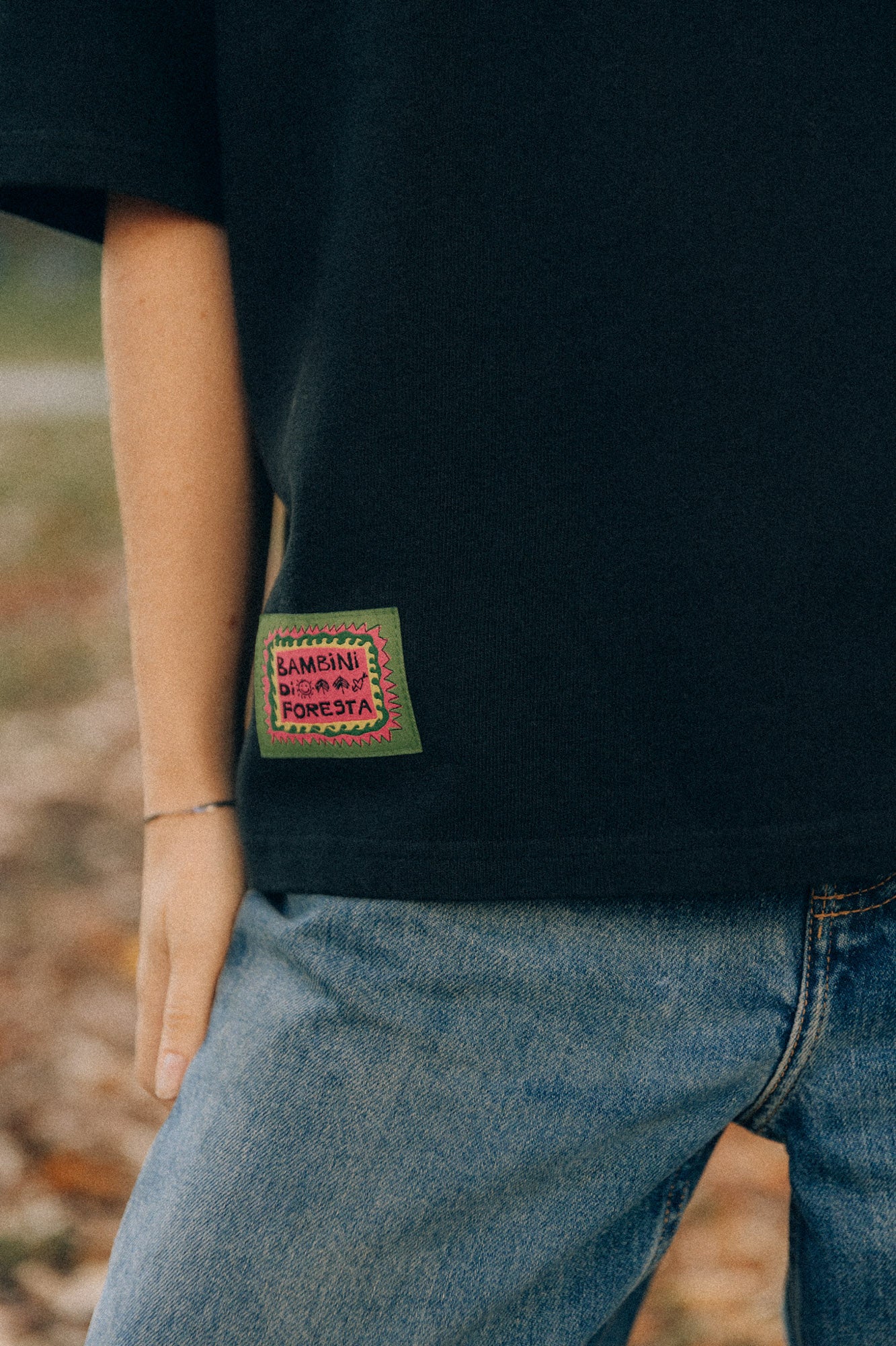 Bambini di Foresta Acid Black T-shirt