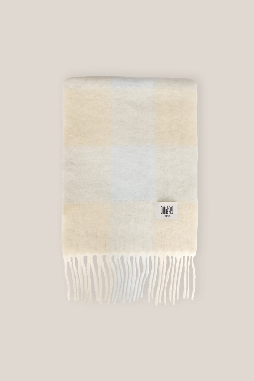 Brown Check Scarf