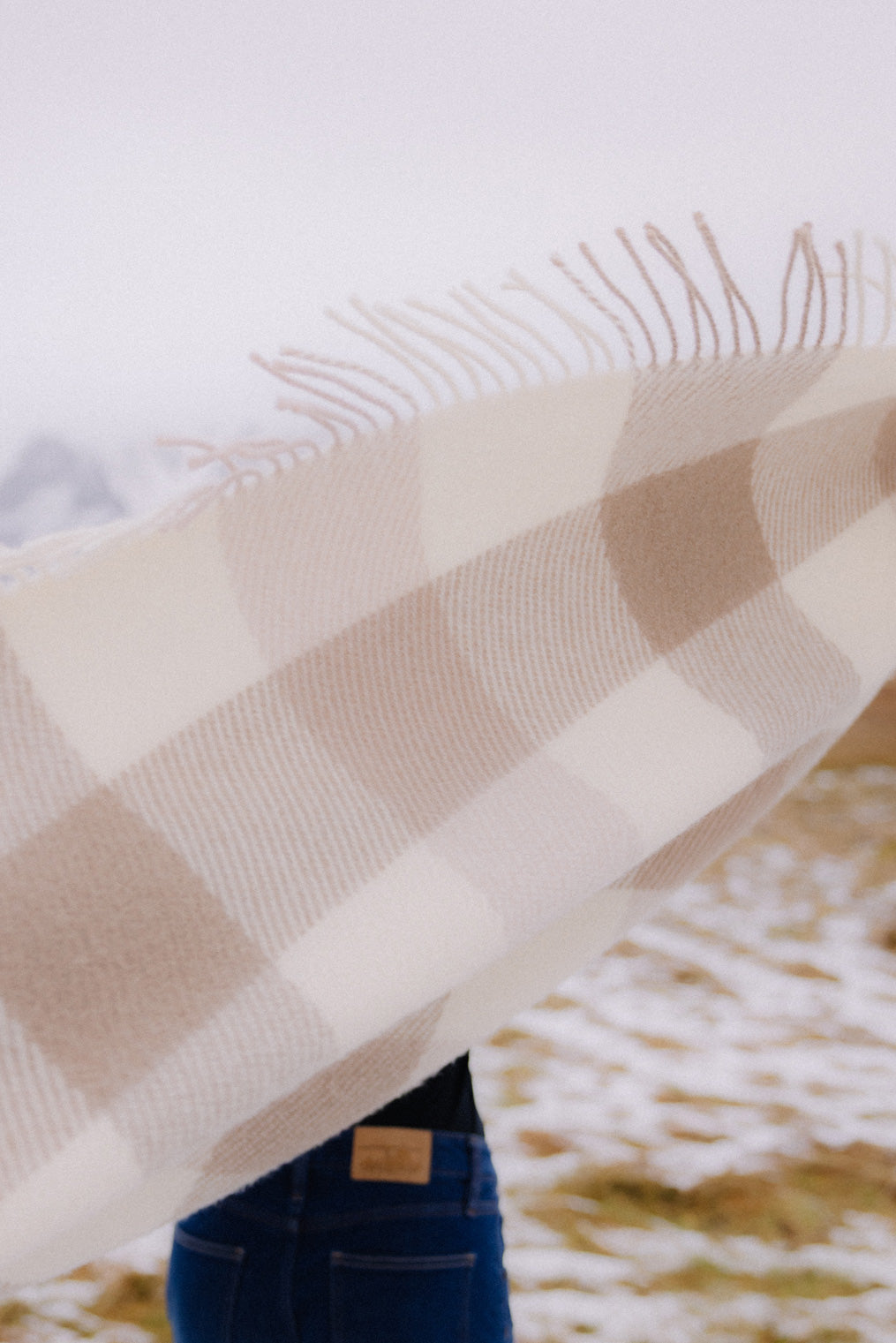 Checked woolen blanket 140 x 200 Shelter Legend
