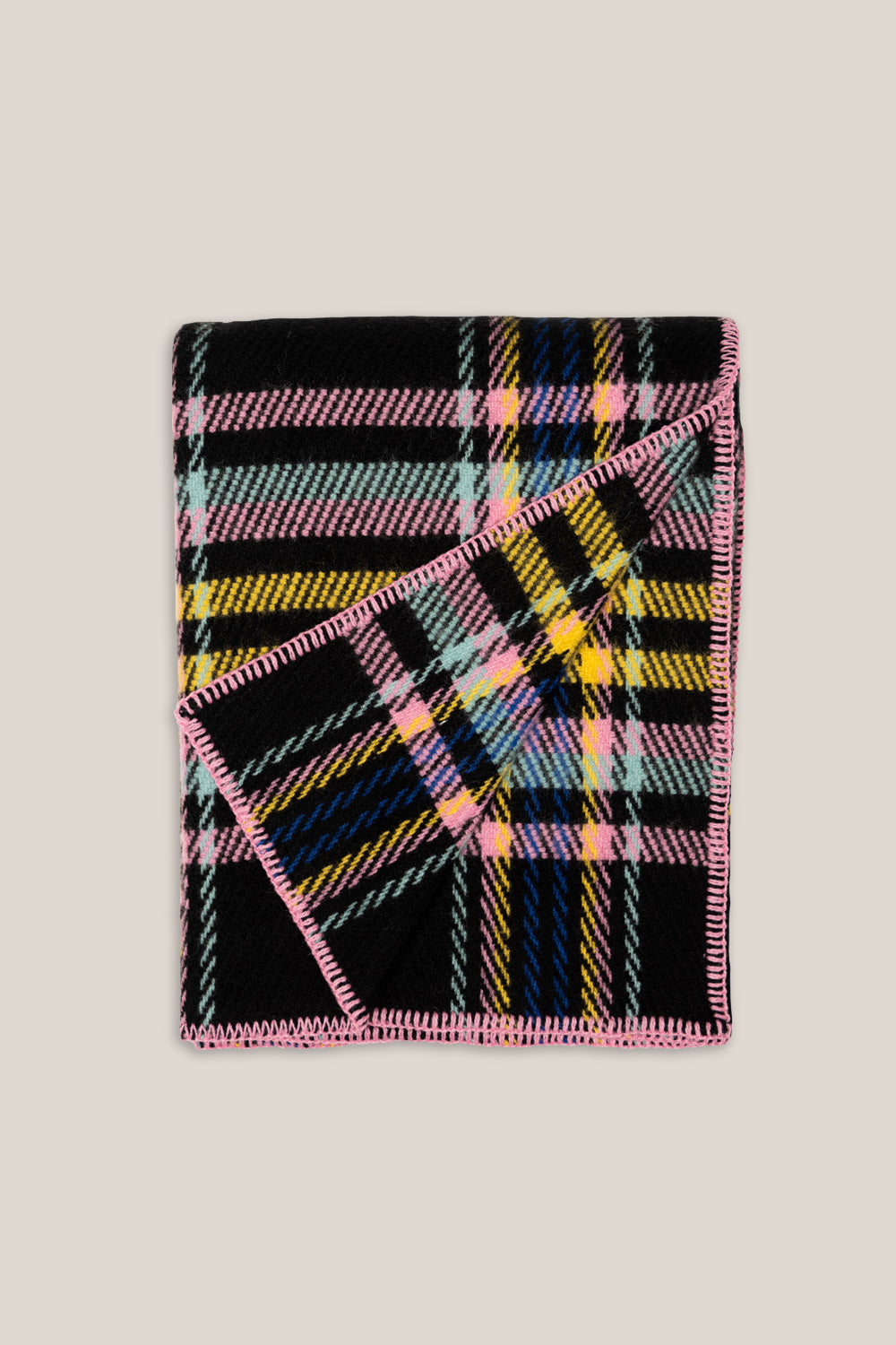 Bambini di Foresta Checked Wool Blanket