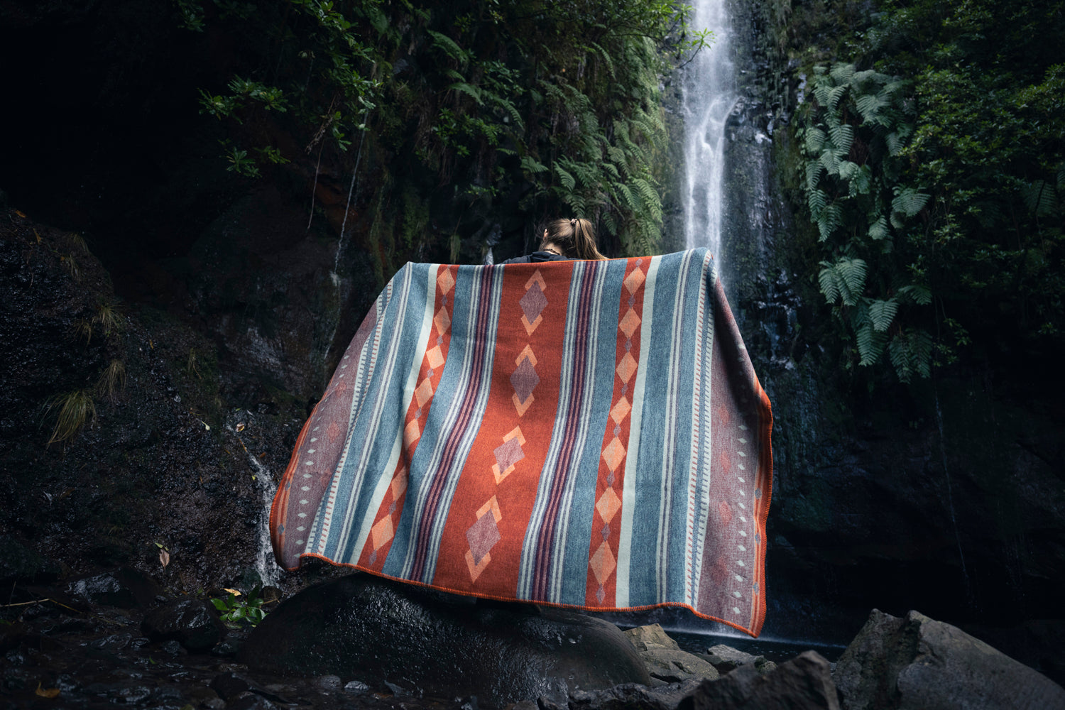 Peru Wool Blanket Brown
