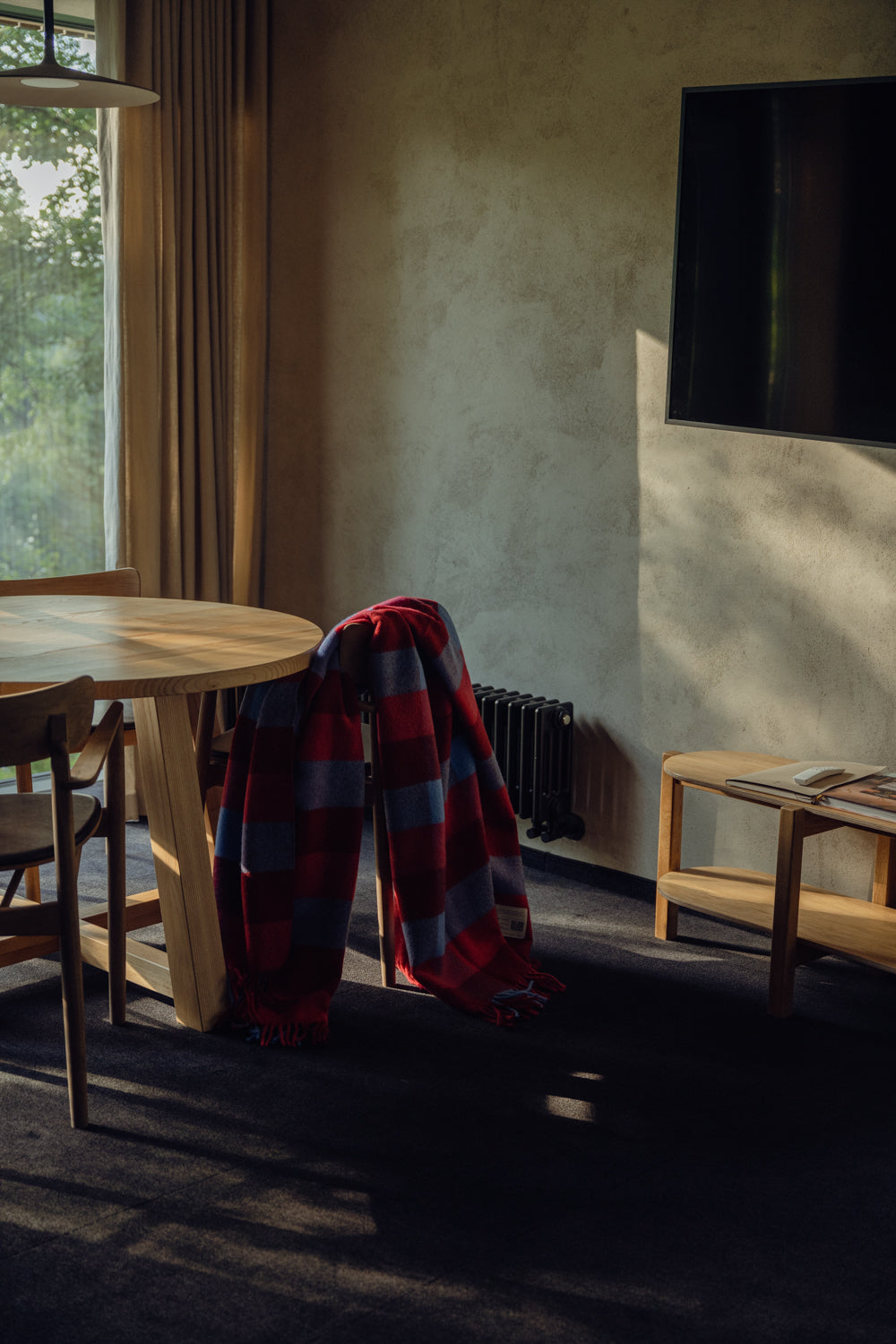 Koc wełniany w kratę Mountain Classic