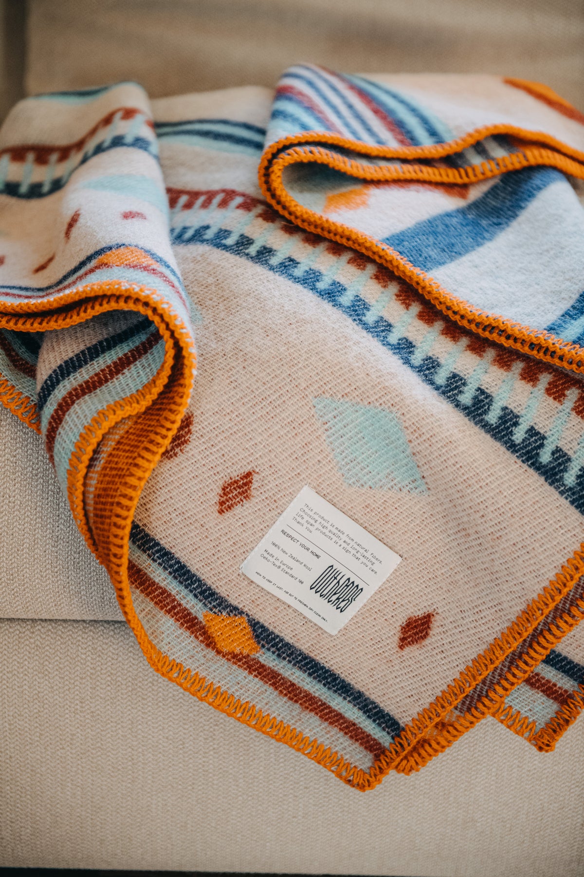 Peru Wool Blanket 140x200  Beige