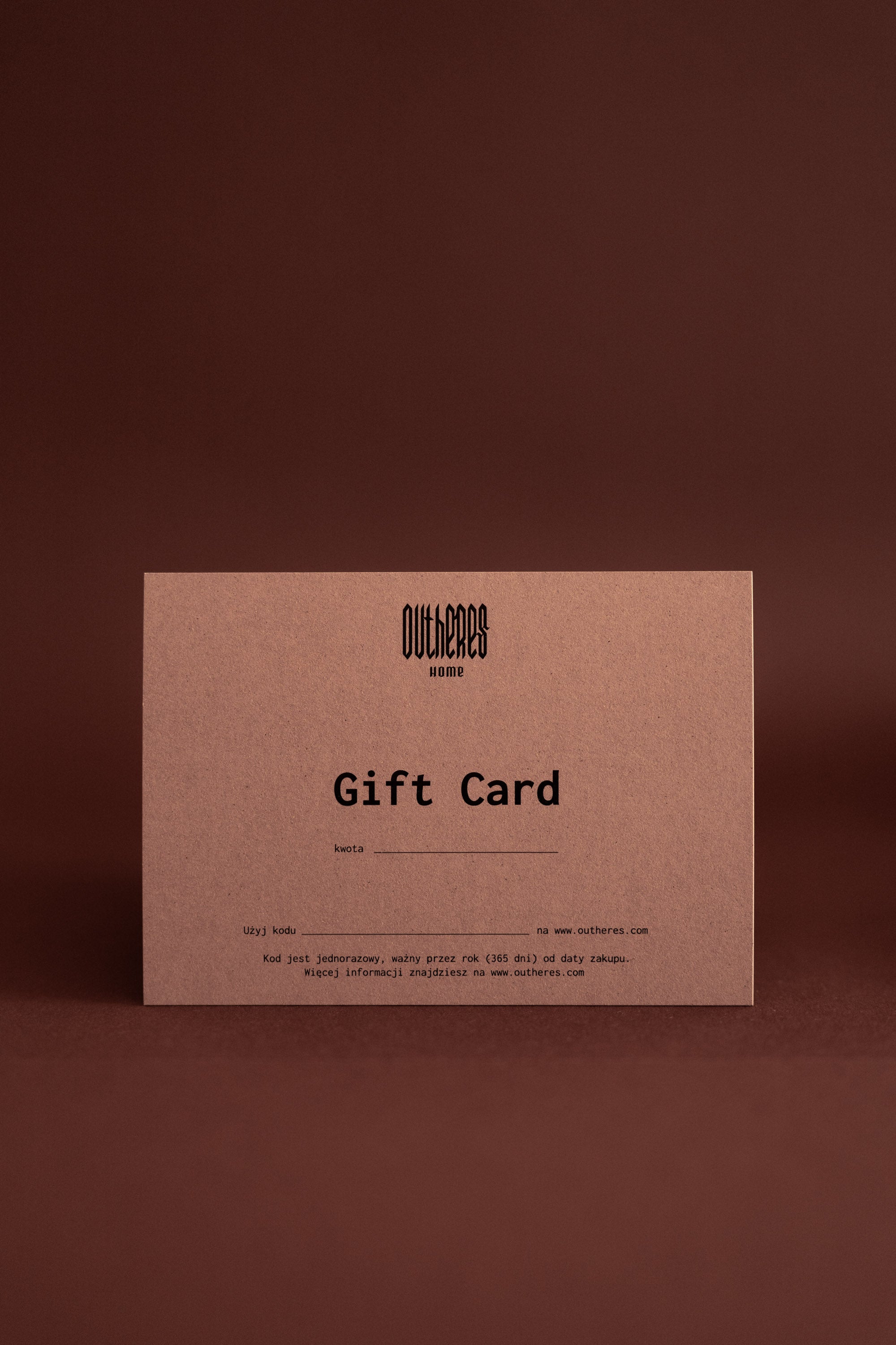 Gift Card Wersja papierowa