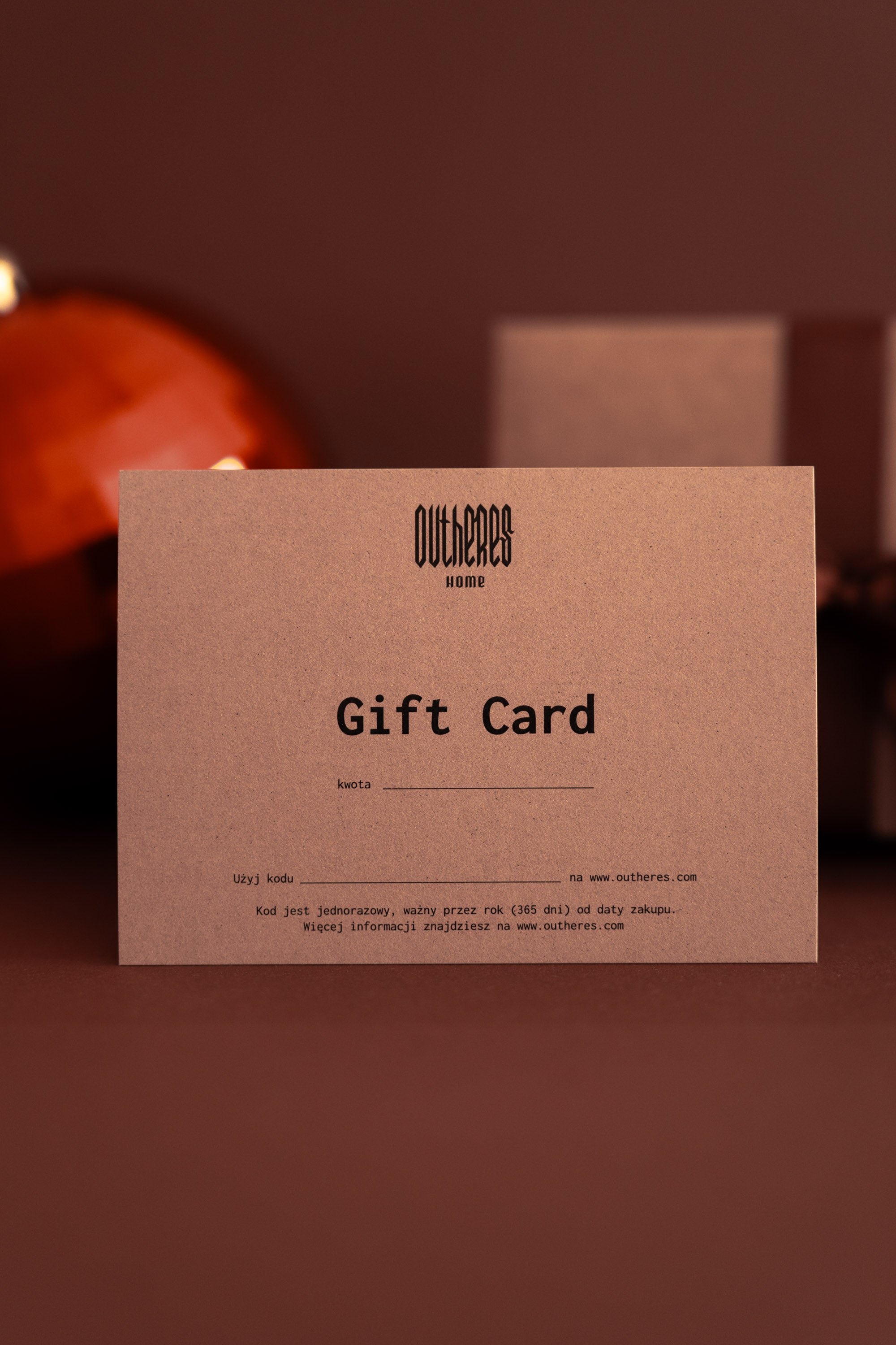 Gift Card Wersja papierowa
