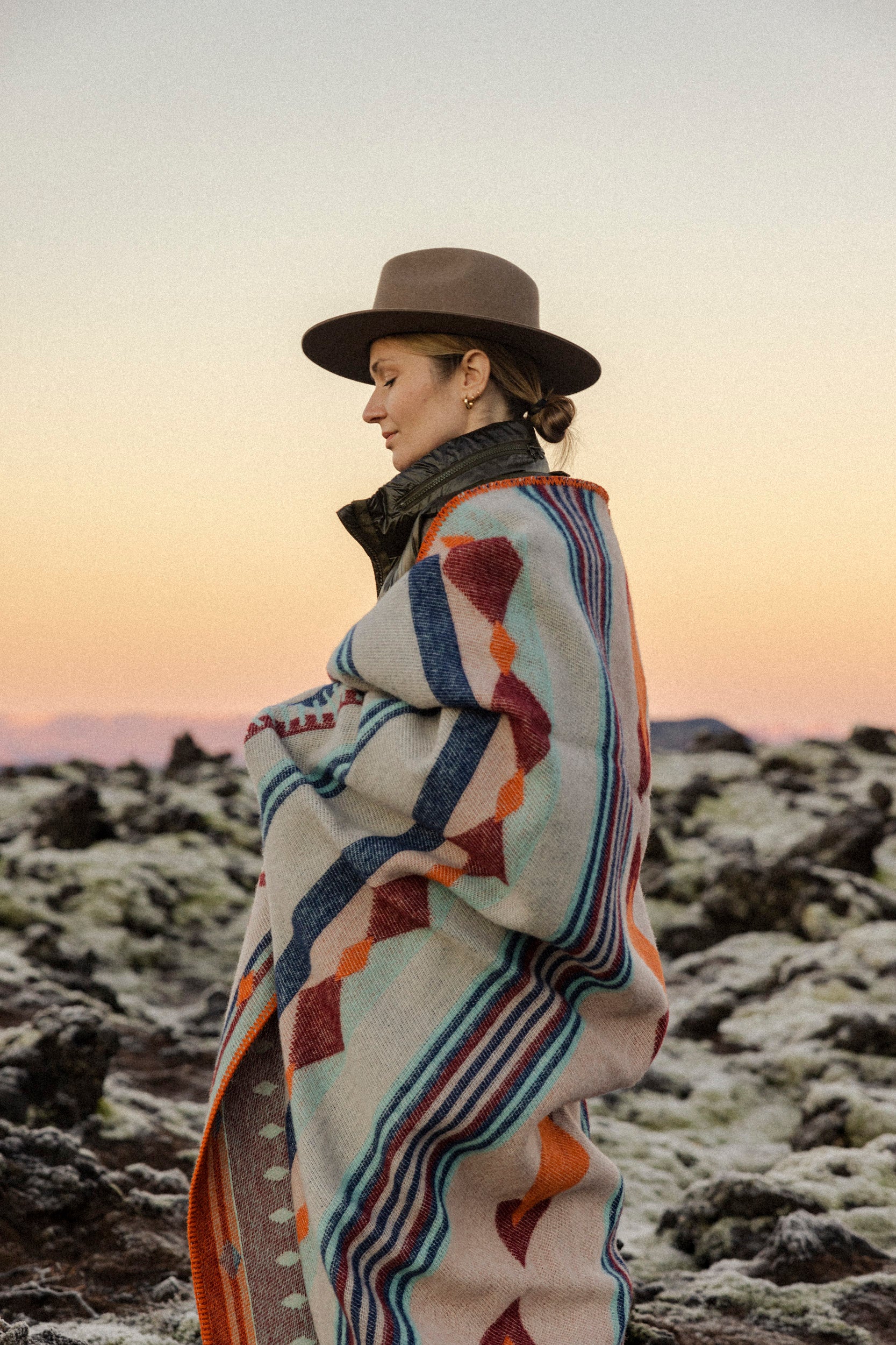 Koc wełniany Peru Beżowy