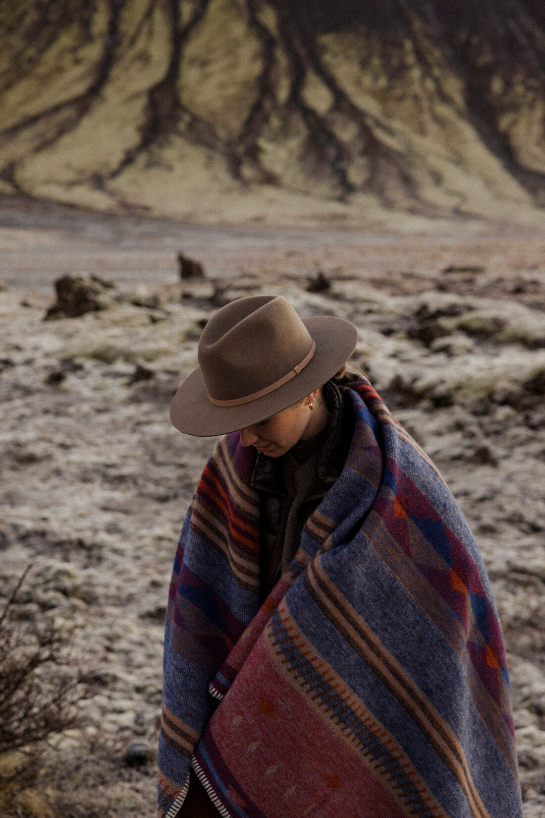 Peru Wool Blanket Brown