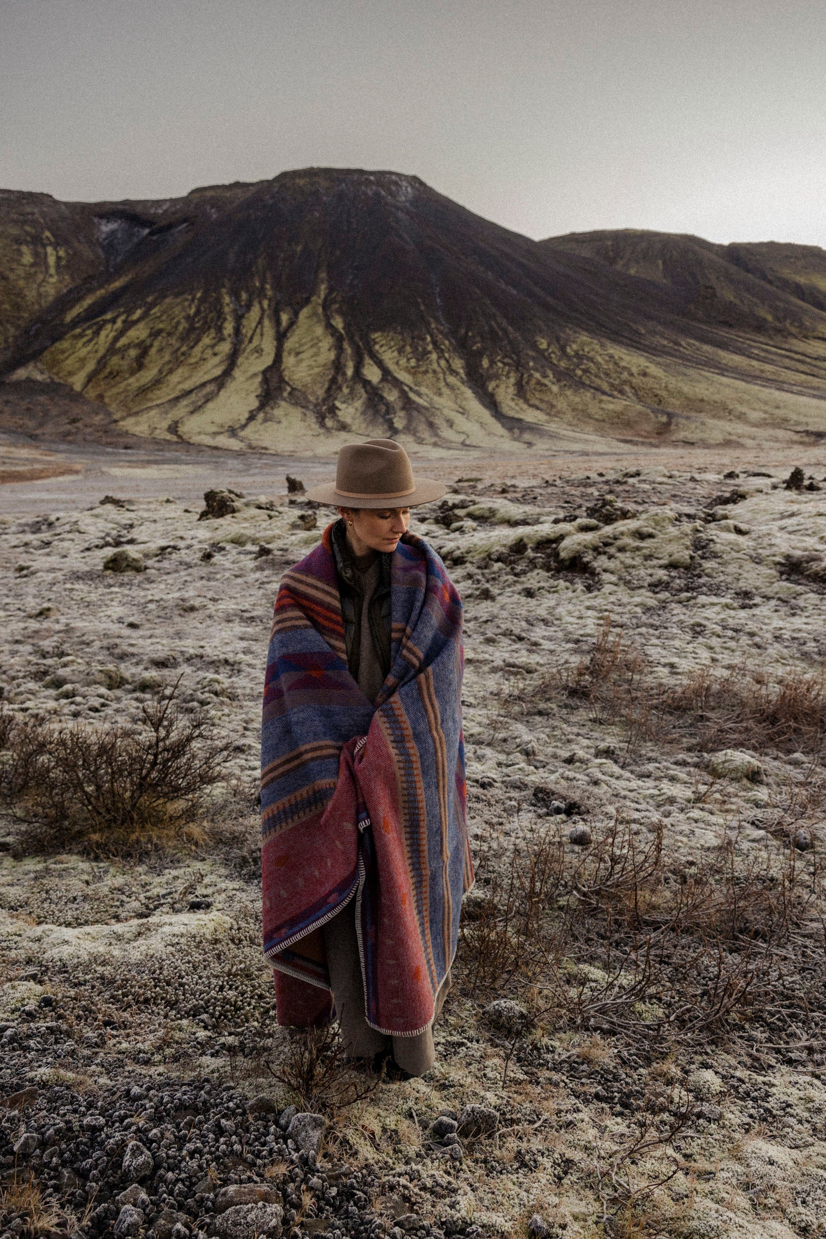 Peru Wool Blanket Brown