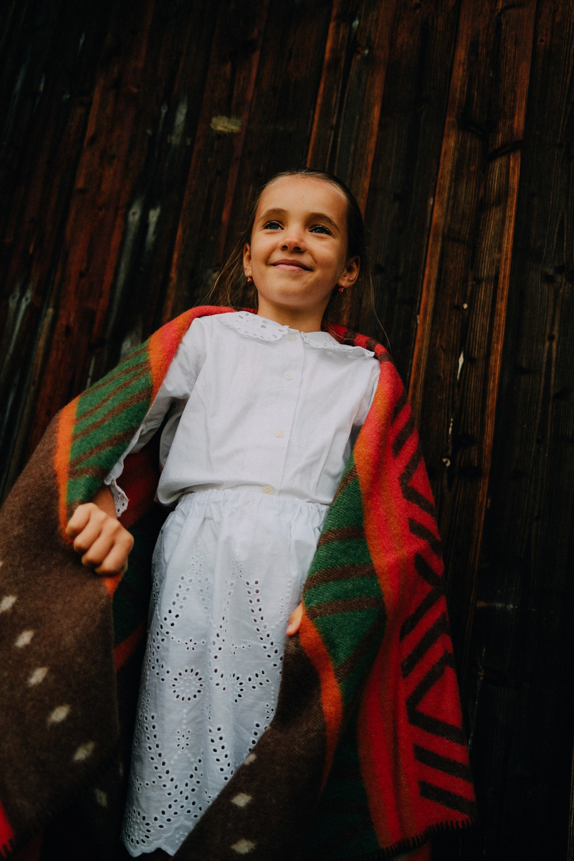 Koc wełniany Chili Red