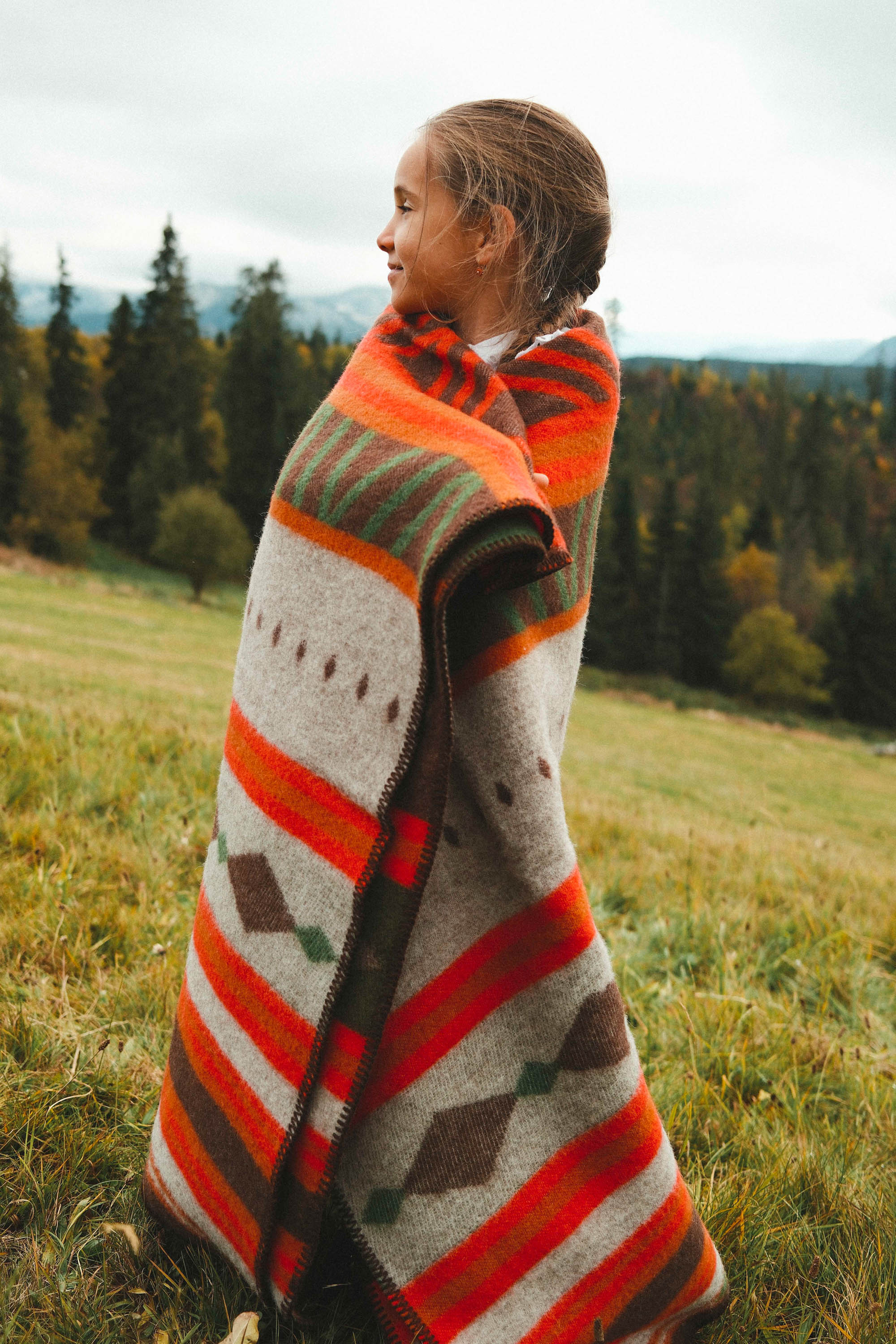 Koc wełniany Chili Red