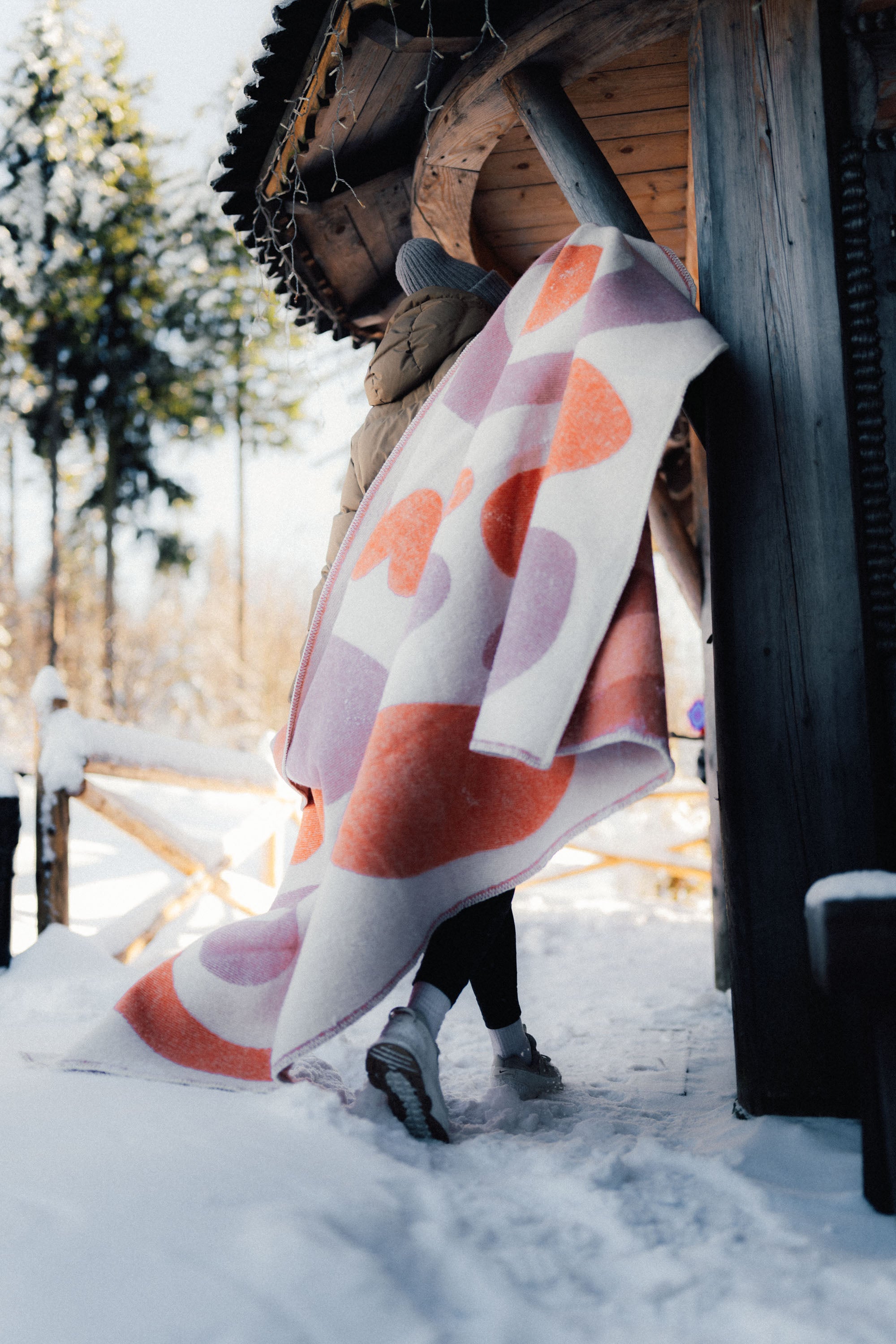 Koc wełniany SURF INC Vintage White