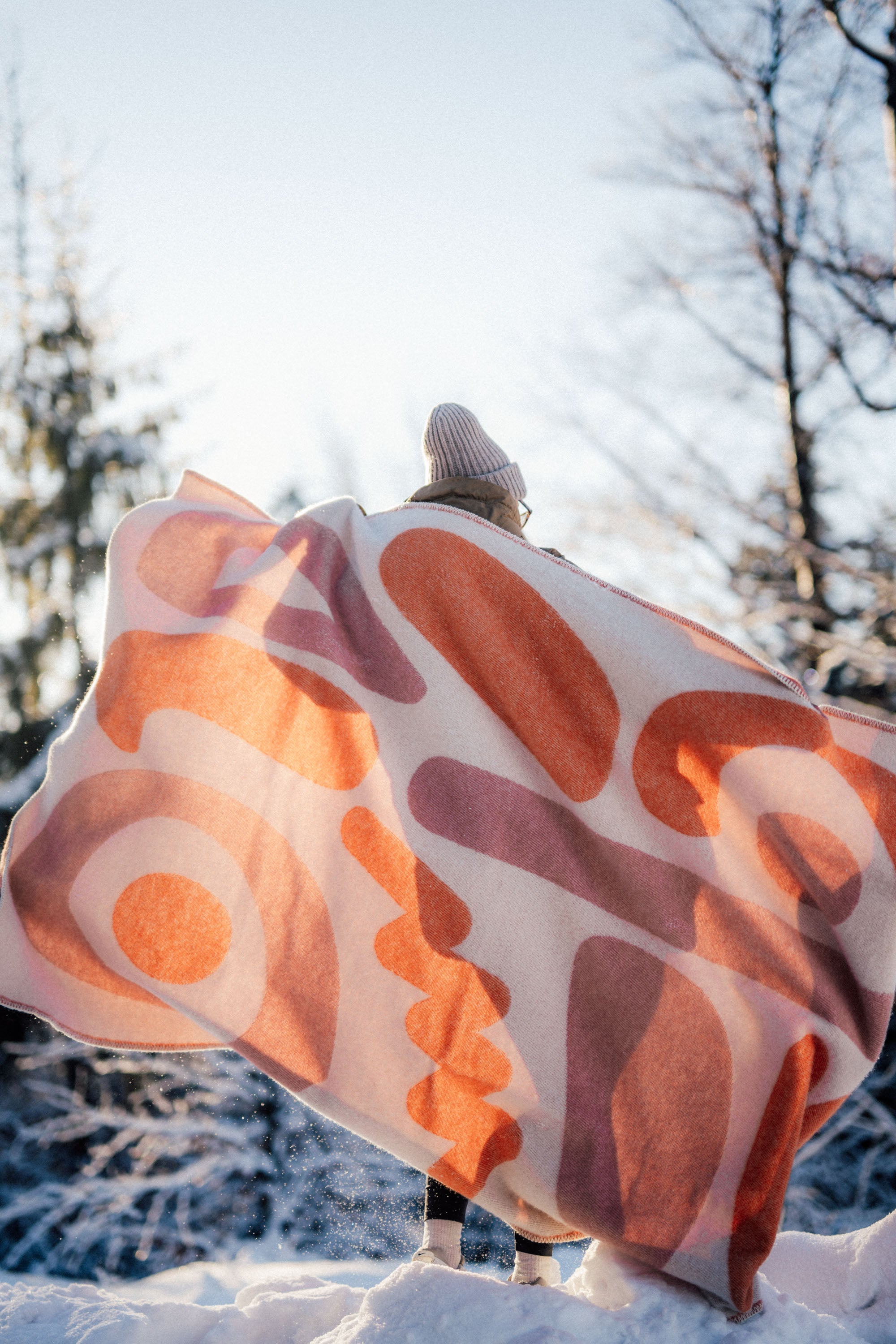 Koc wełniany SURF INC Vintage White