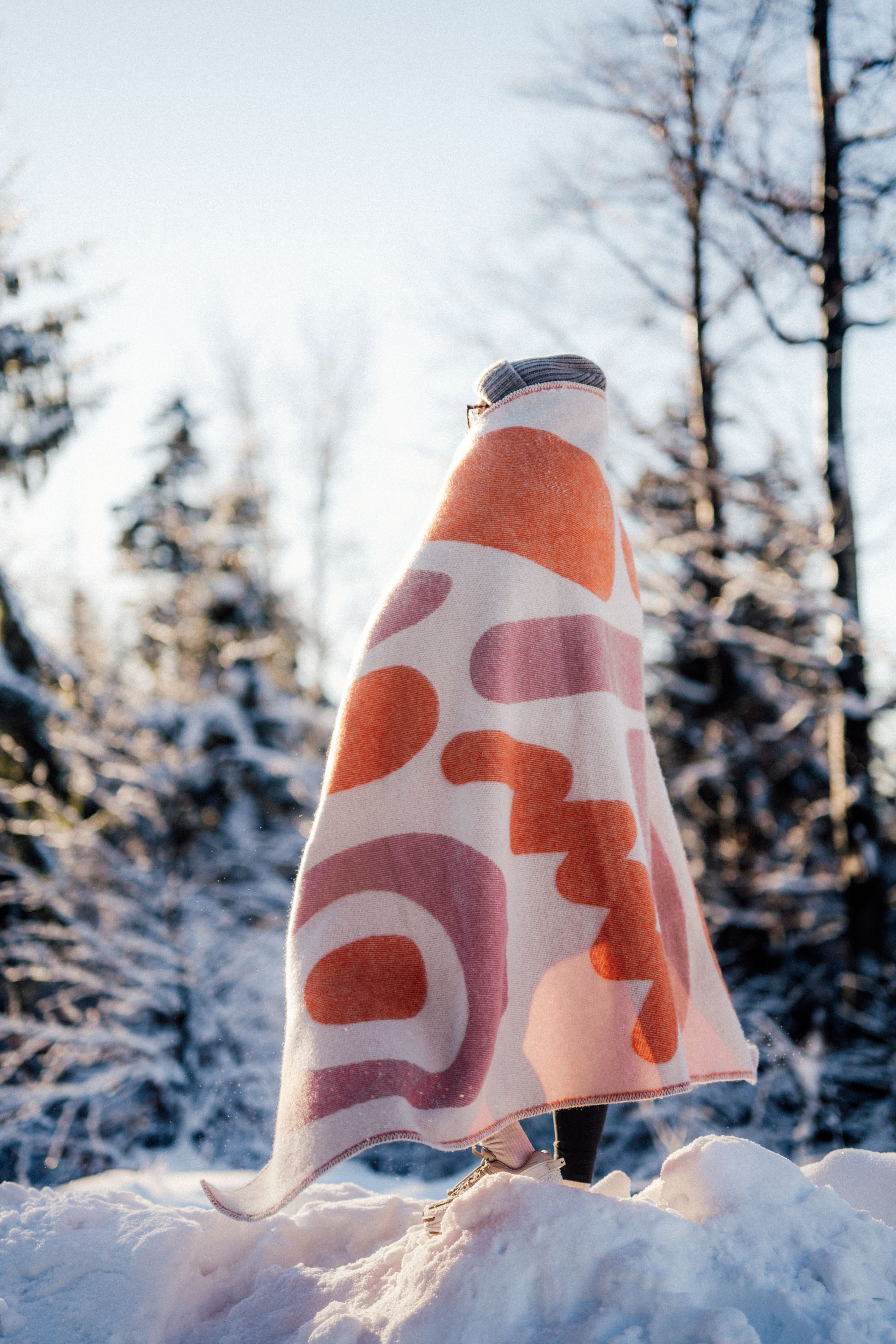 Koc wełniany SURF INC Vintage White