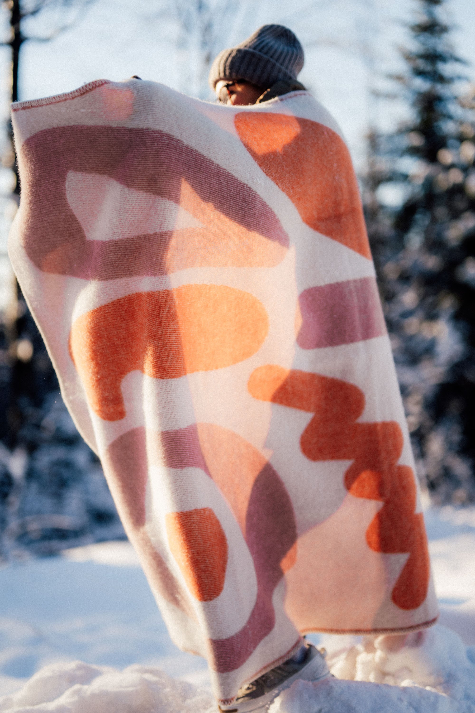 Koc wełniany SURF INC Vintage White