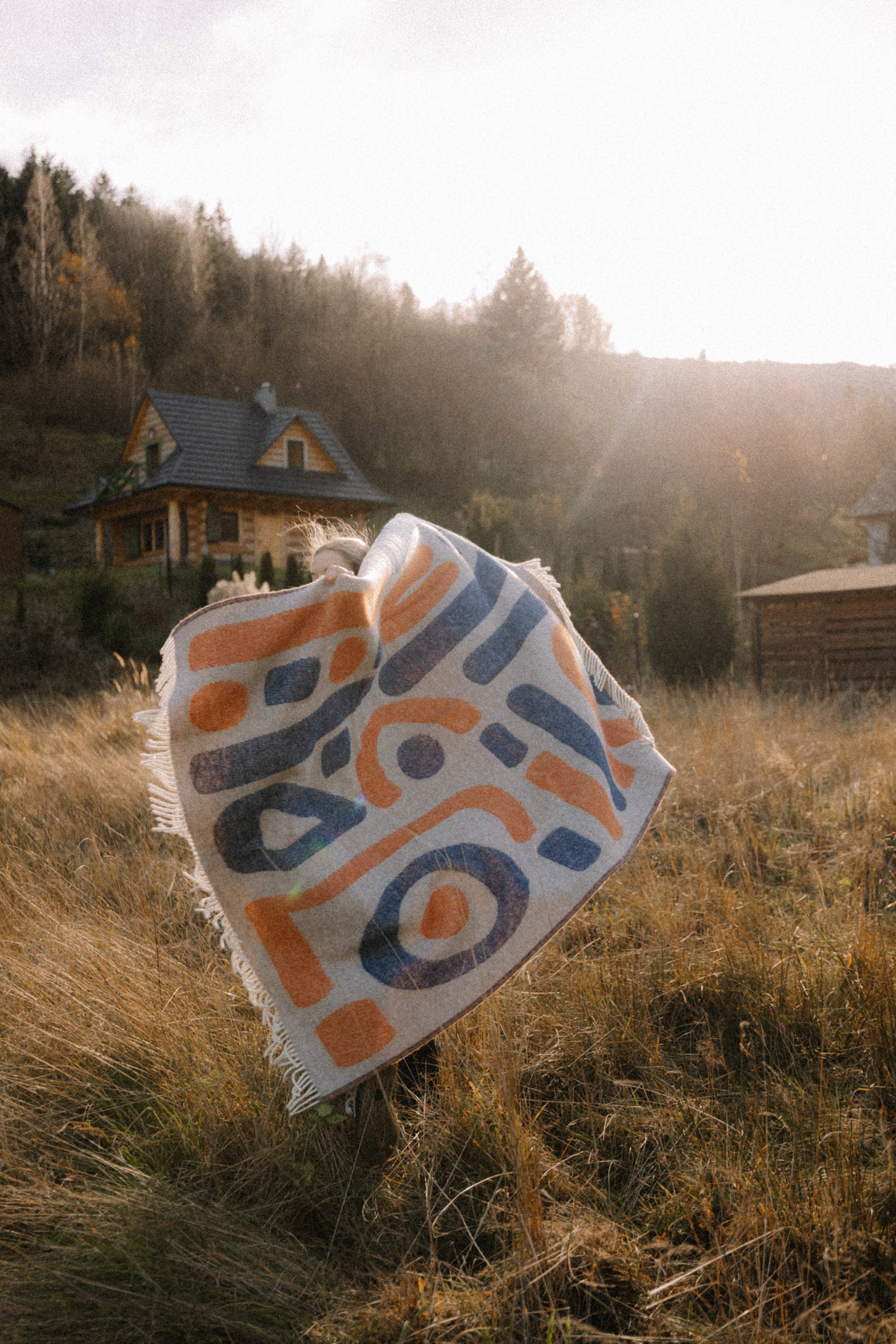 Peru Wool Blanket Brown