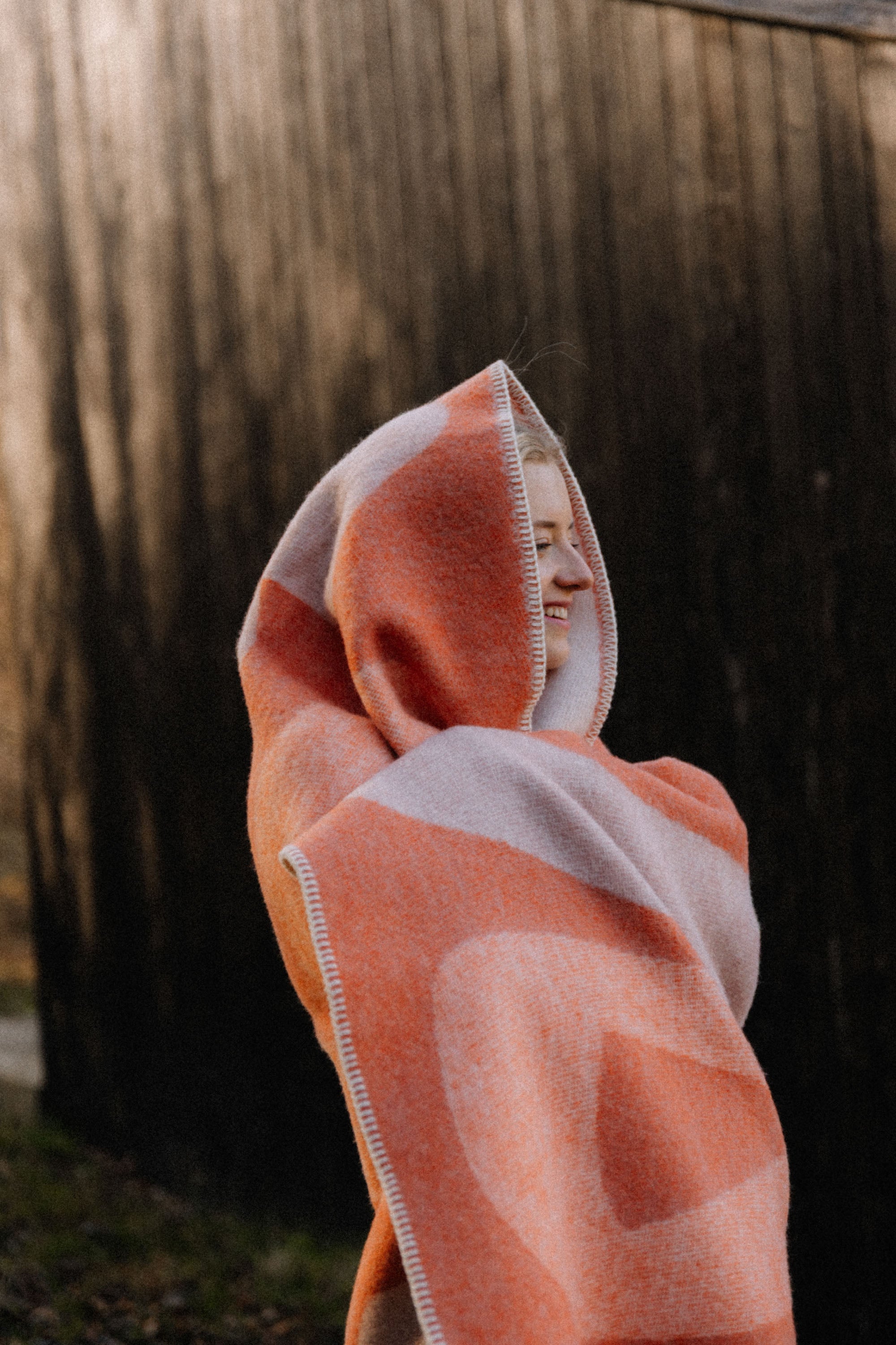 Peru Wool Blanket Brown