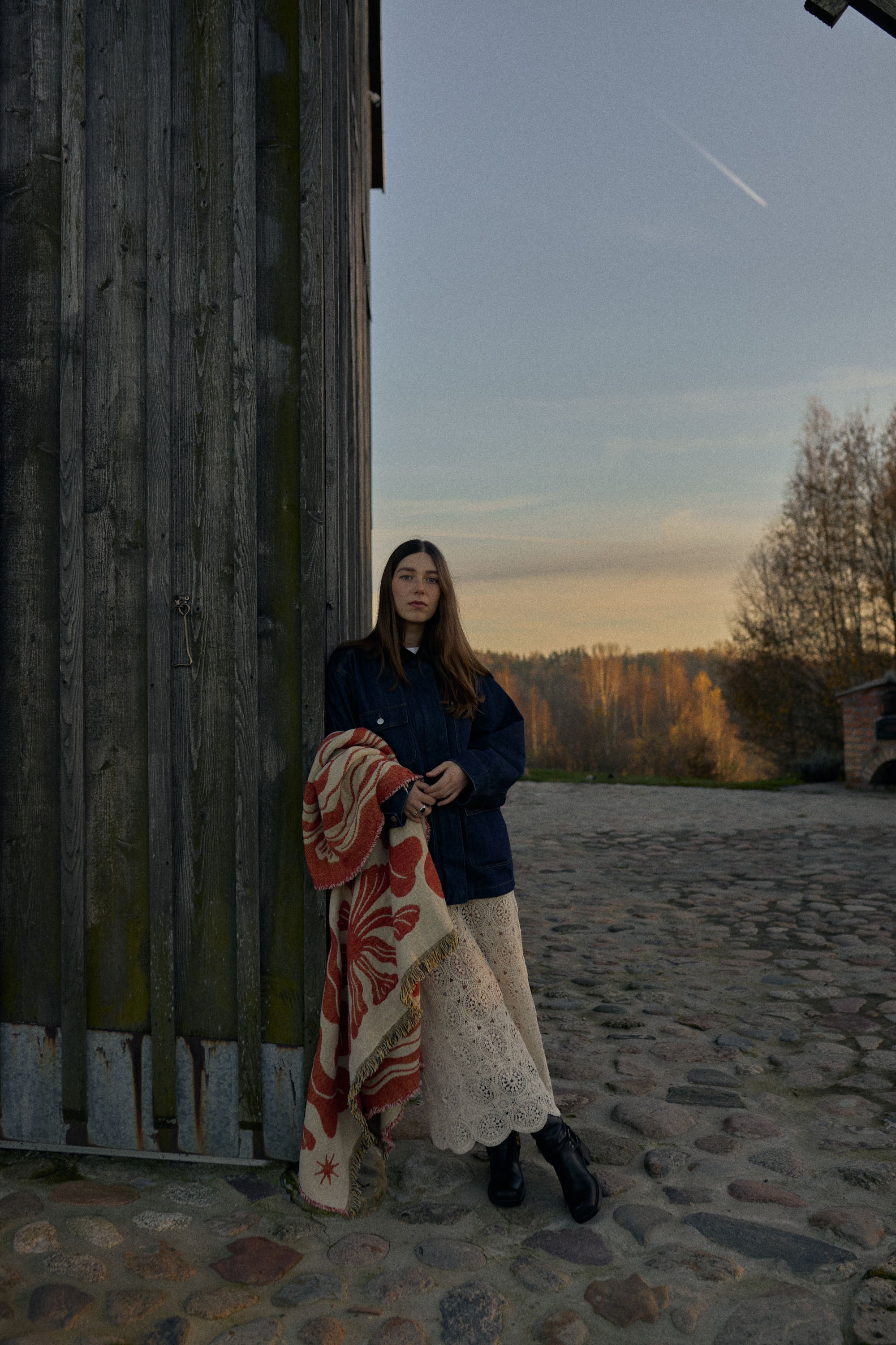 Koc bawełniany Mery Red