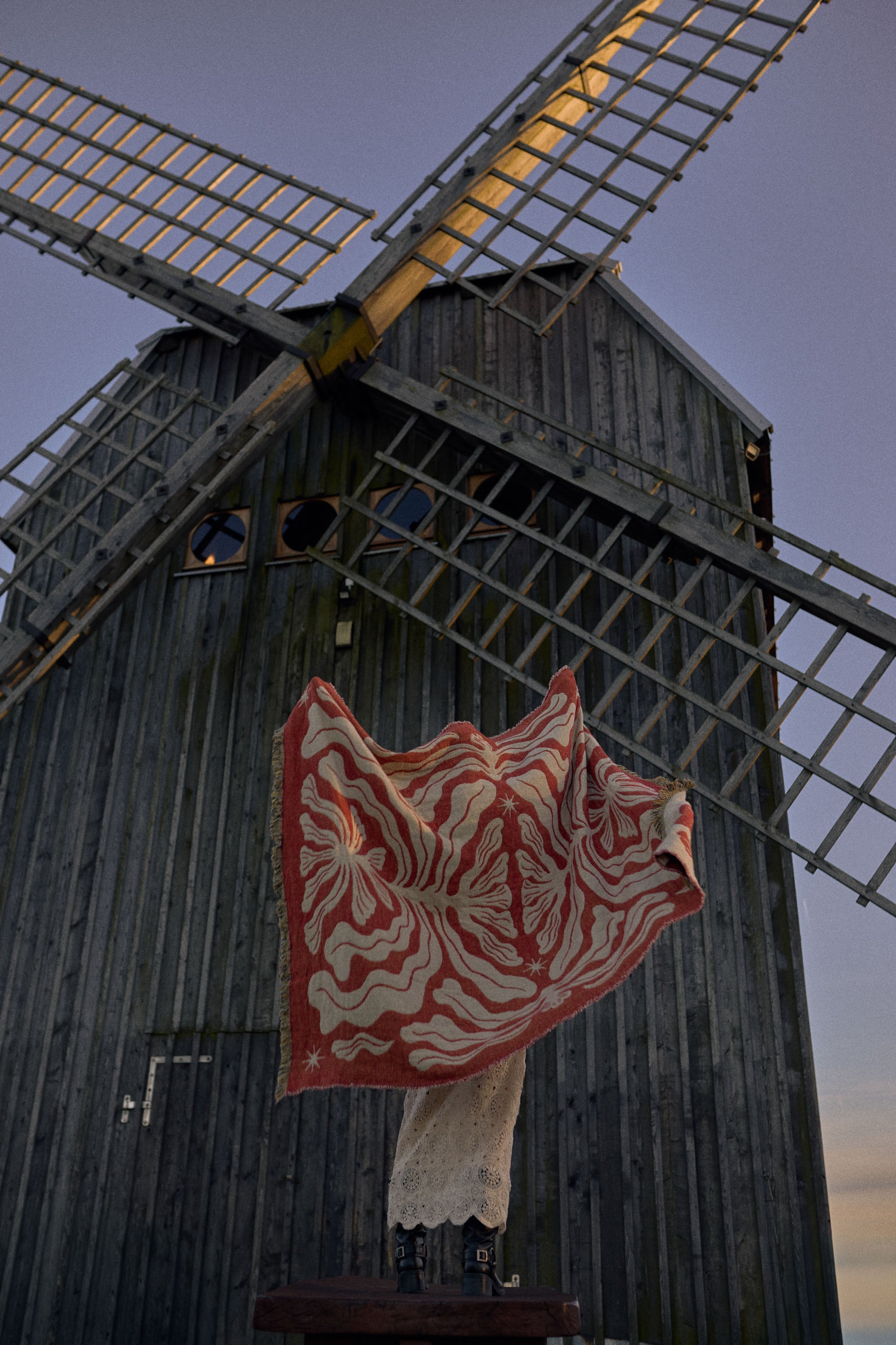 Koc bawełniany Mery Red