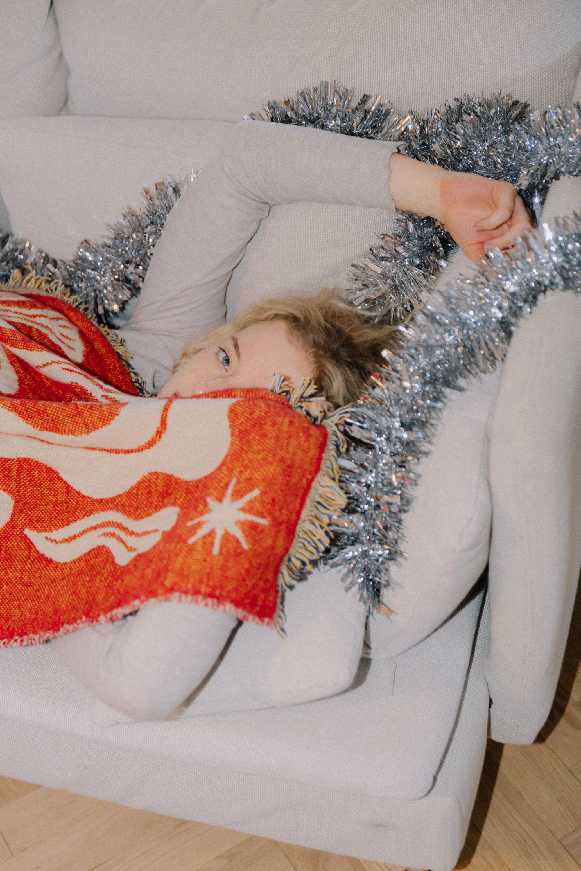 Koc bawełniany Mery Red