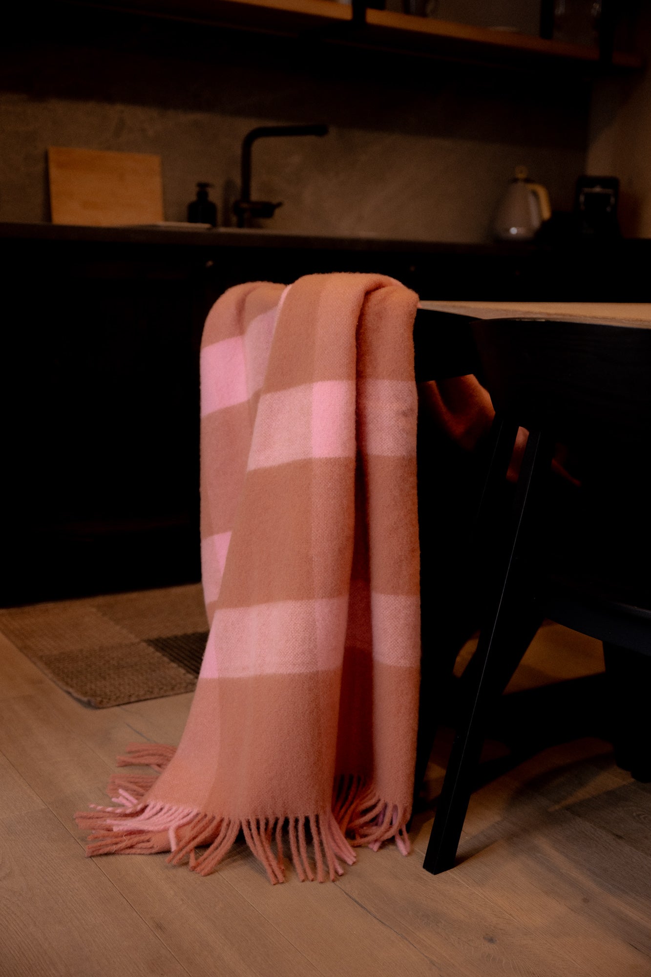 Koc wełniany Soft Wool Rose Pink