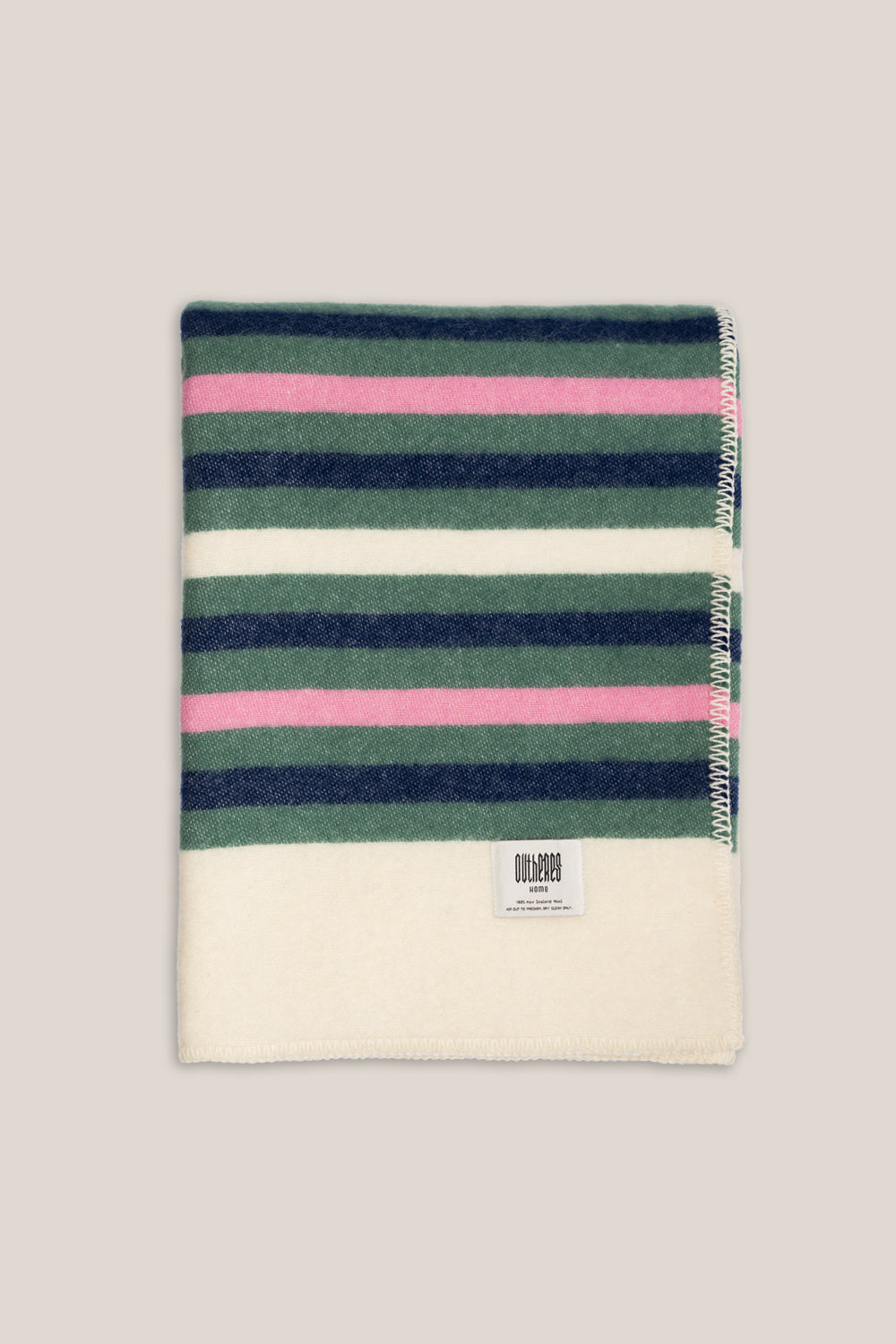 Koc wełniany Love Stripe Cream