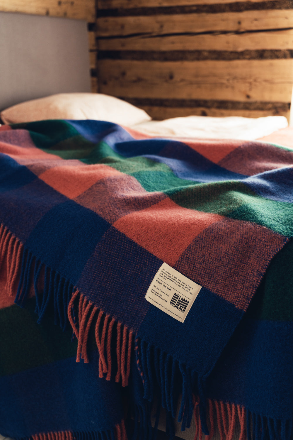 Koc wełniany Soft Wool Caro Kobalt
