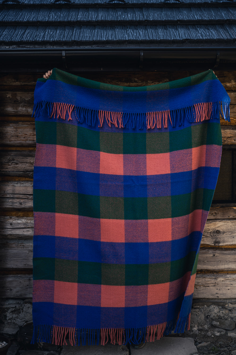Koc wełniany Soft Wool Caro Kobalt