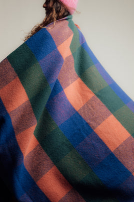 Soft Wool Caro Kobalt Wool Blanket