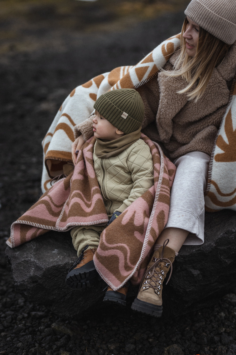 Zestaw: Koc wełniany Andy + Andy Kids