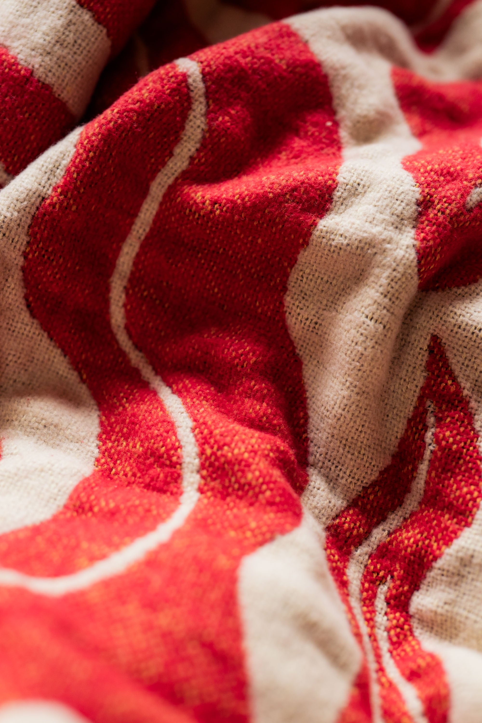 Cotton blanket Mery 130x180 Red 