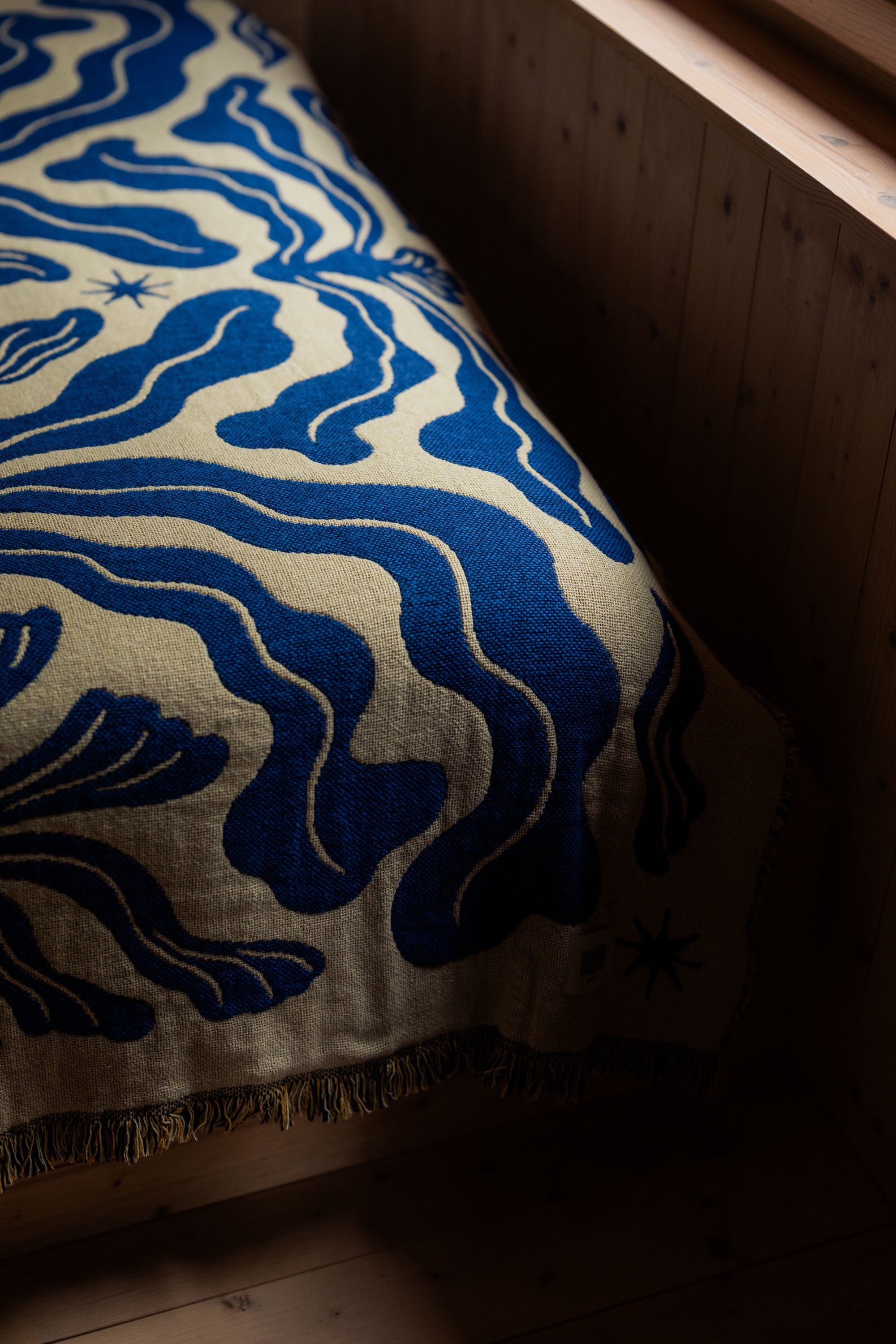 Koc bawełniany Mery Royal Blue
